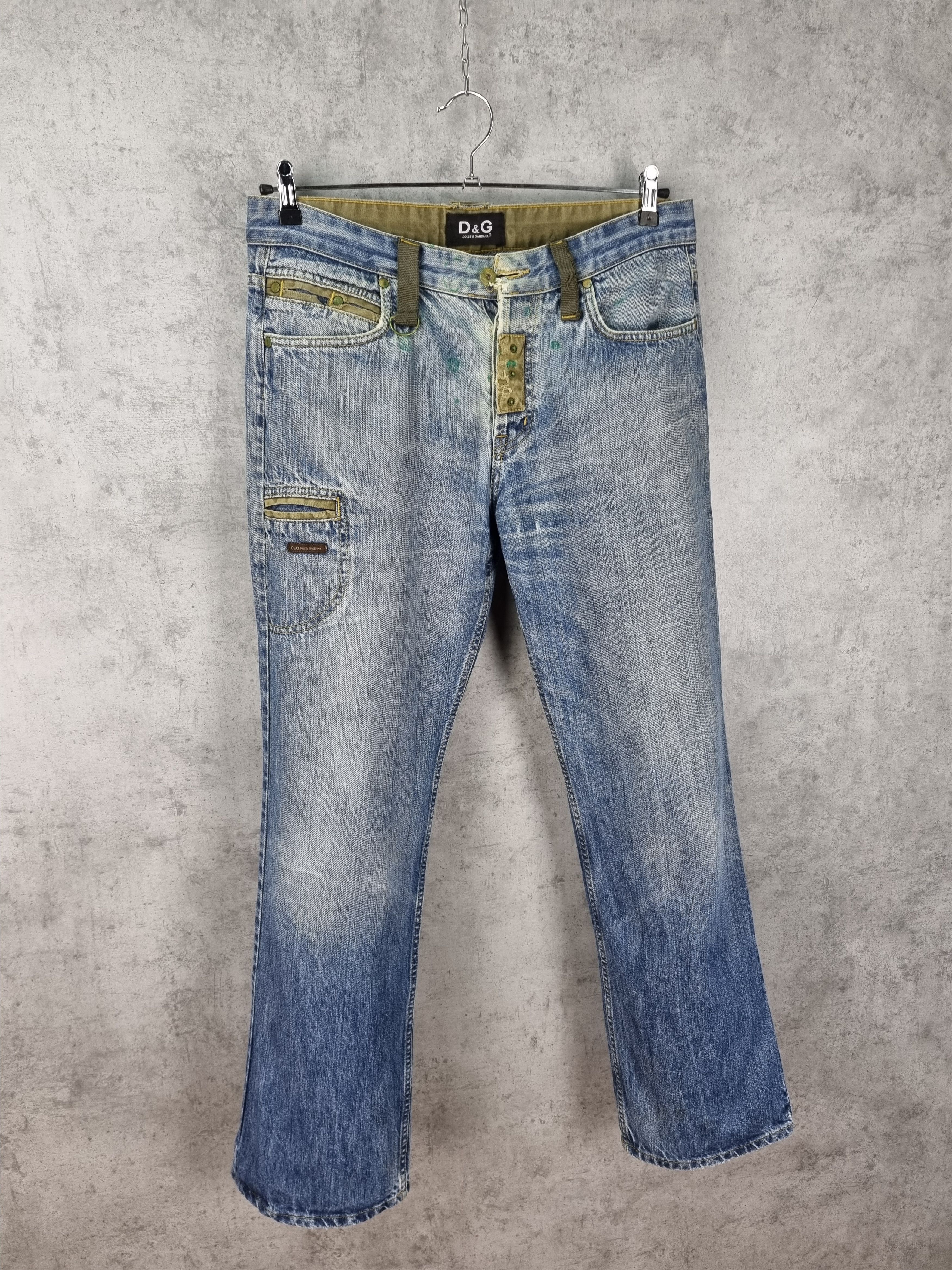 Vintage 90s Dolce & Gabbana Dirty Aesthetic Denim Jeans Size US 32 / EU 48 - 6 Thumbnail
