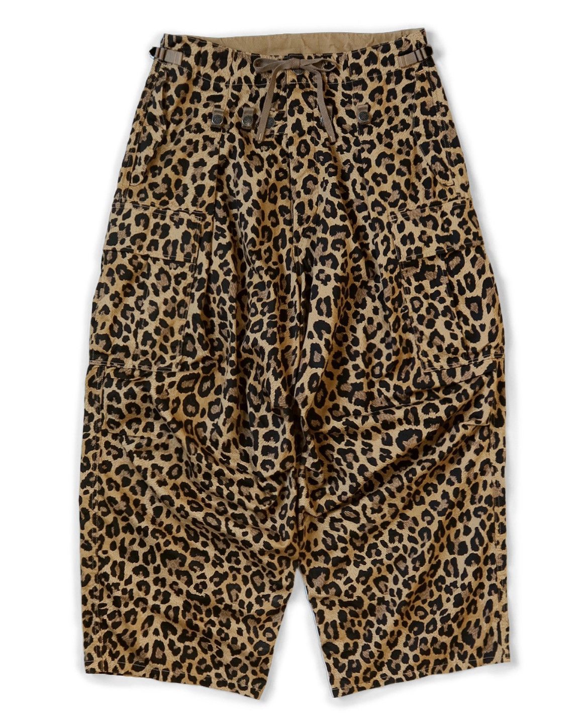 Kapital Kapital Cotton Herringbone Leopard Print Jumbo Cargo Pants Size US 30 / EU 46 - 1 Thumbnail