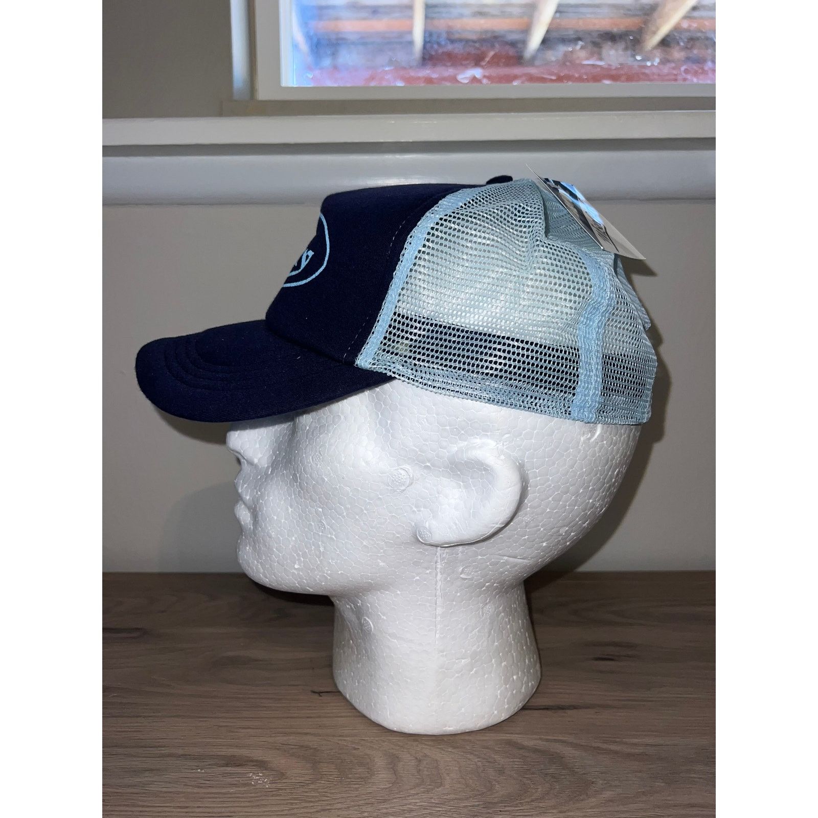 Vintage Y2K Von Sexy Blue Toned Trucker Hat Designer Spoof 2000s OS Size ONE SIZE - 4 Thumbnail