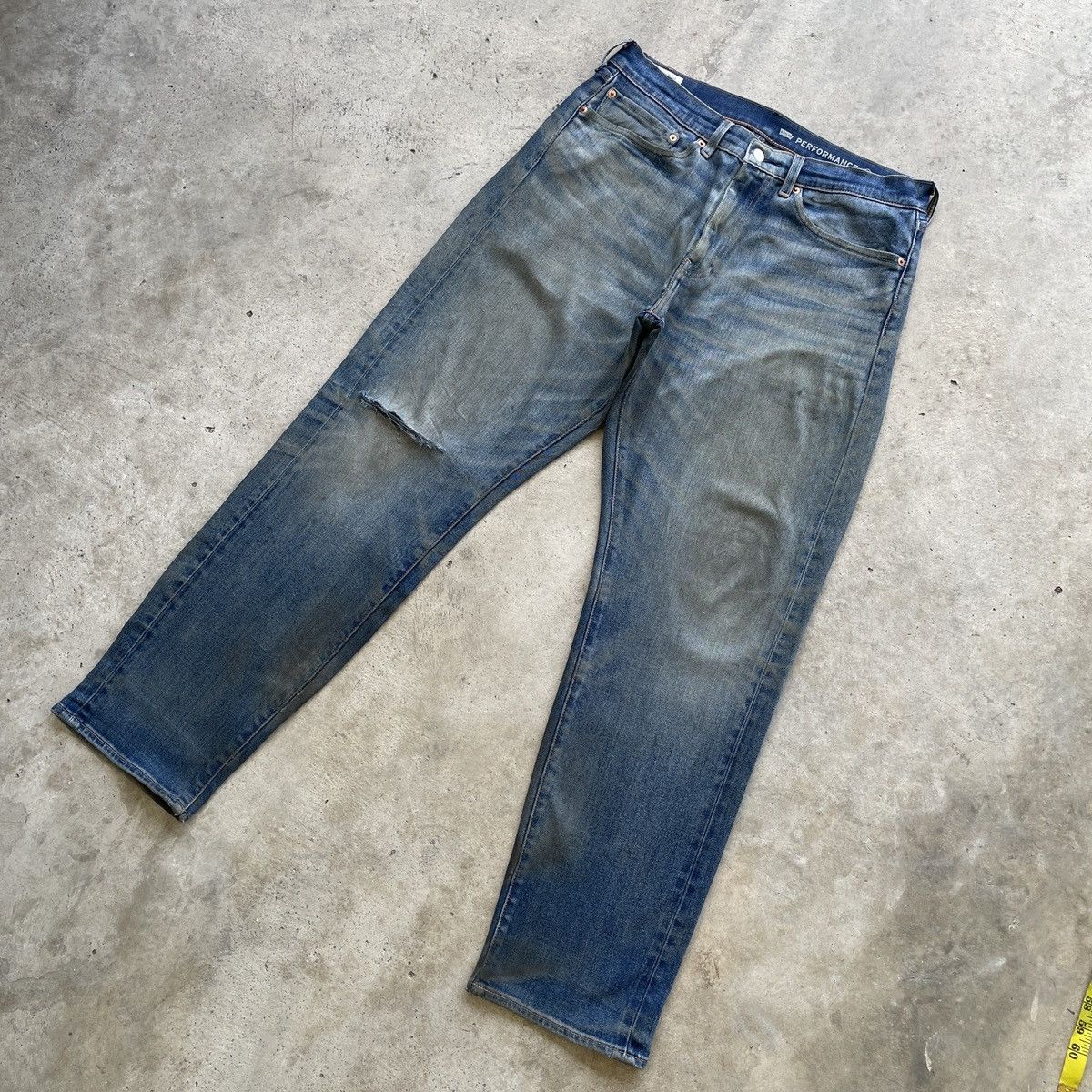 Levi's Vintage Clothing Levis 505 Big E Rusty Distressed Jeans Denim Pants W34 Size US 34 / EU 50 - 2 Thumbnail