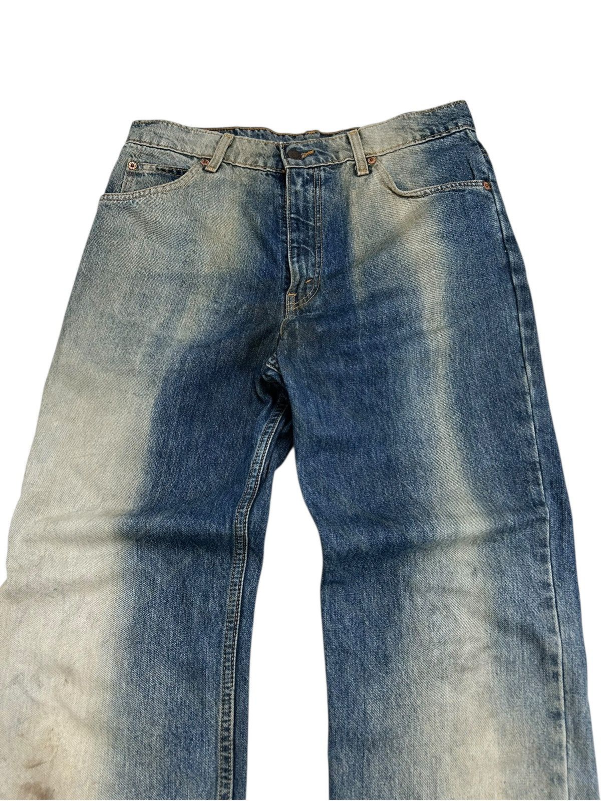 Levi's Levis Vintage Clothing 605 Orange Tag Acid Washed Distress Size US 32 / EU 48 - 6 Thumbnail