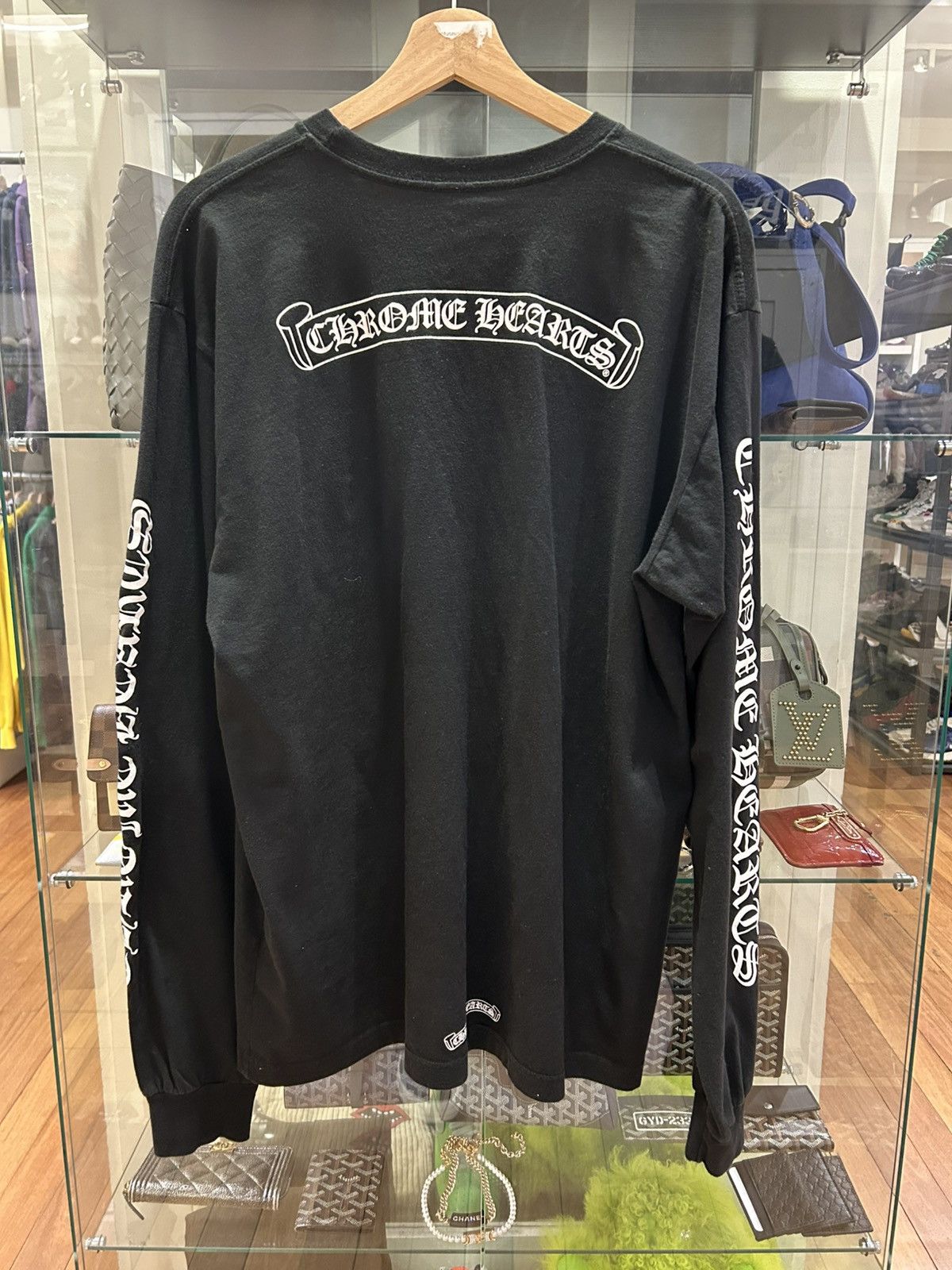 Chrome Hearts Chrome Hearts Scroll Longsleeve - Black Size US XL / EU 56 / 4 - 2 Thumbnail