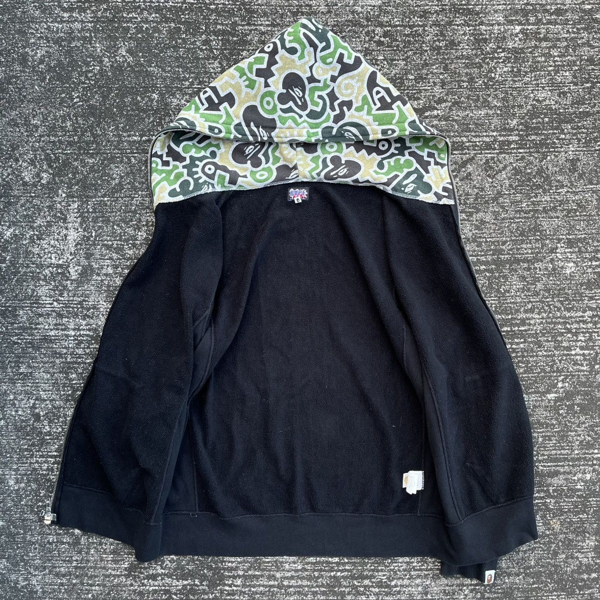 Bape A Bathing Ape Early 2000s Graphic Hood Camo full Zip Hoodie Size US L / EU 52-54 / 3 - 11 Thumbnail