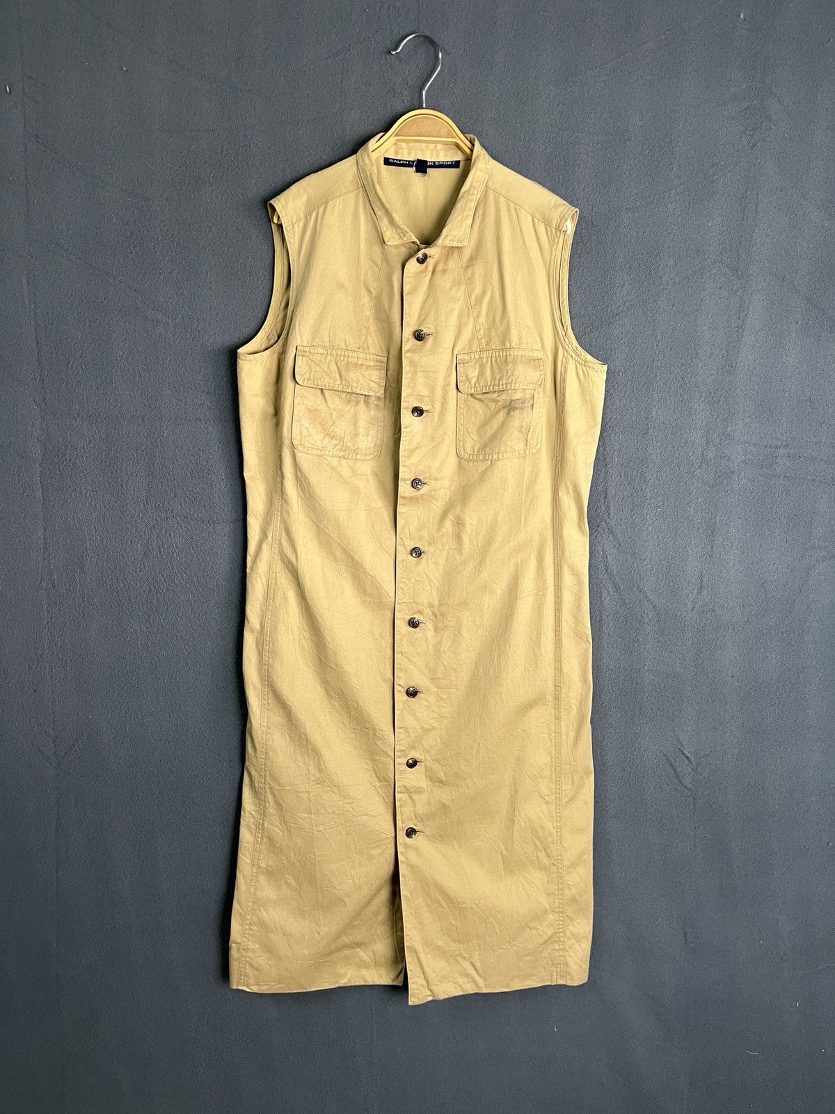 Ralph Lauren Sport × Vintage Ralph Lauren Sport Long Button Up Sleeveless Dress Size S / US 4 / IT 40 - 1 Thumbnail