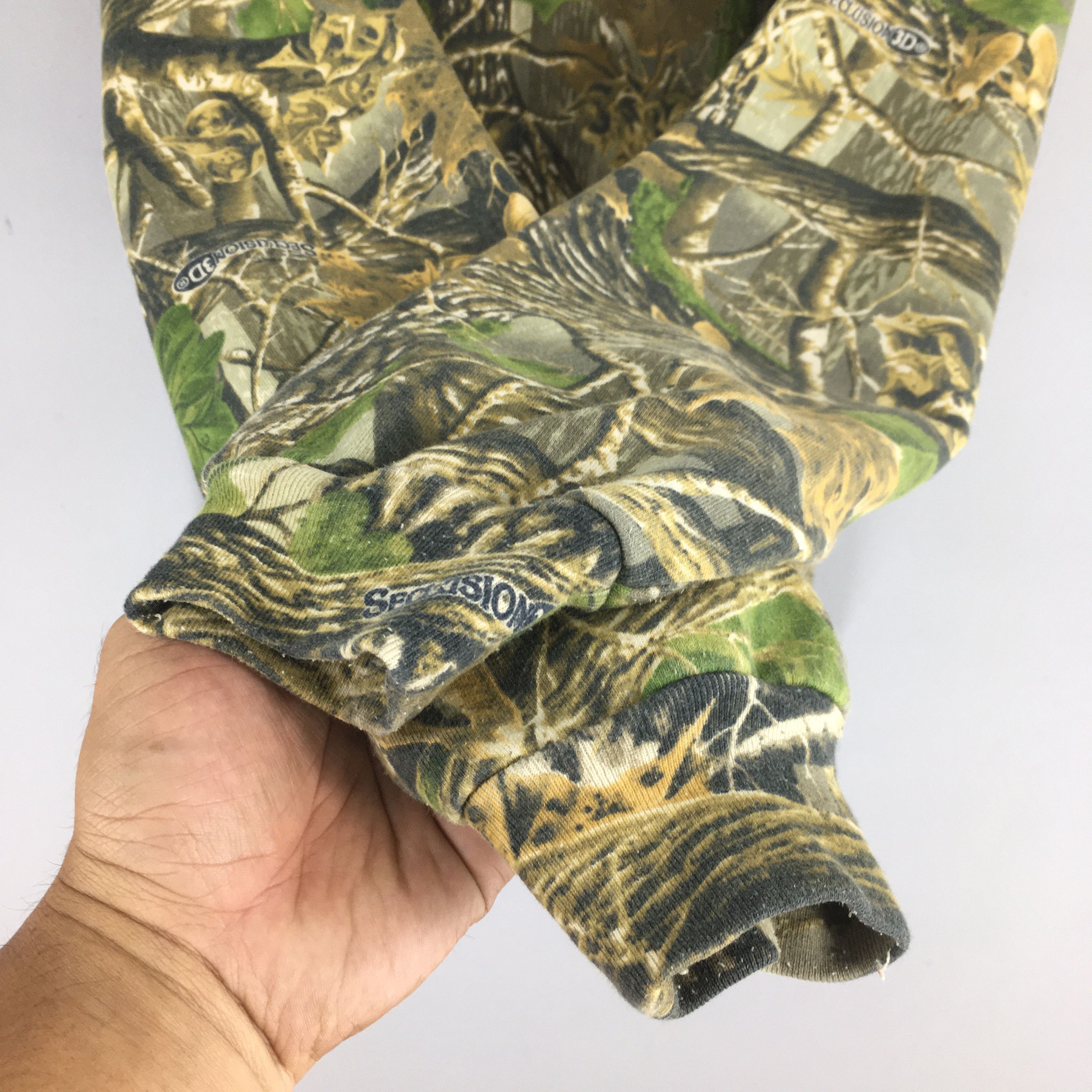 Mossy Oaks Vintage Cabella's Mossy Oak Camo Half Zipper Sweatshirt 3XL Size US XXL / EU 58 / 5 - 4 Thumbnail