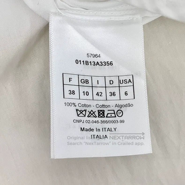 Dior Dior White bee embroidered cotton irregular sleeveless shi Size XS / US 0-2 / IT 36-38 - 6 Thumbnail