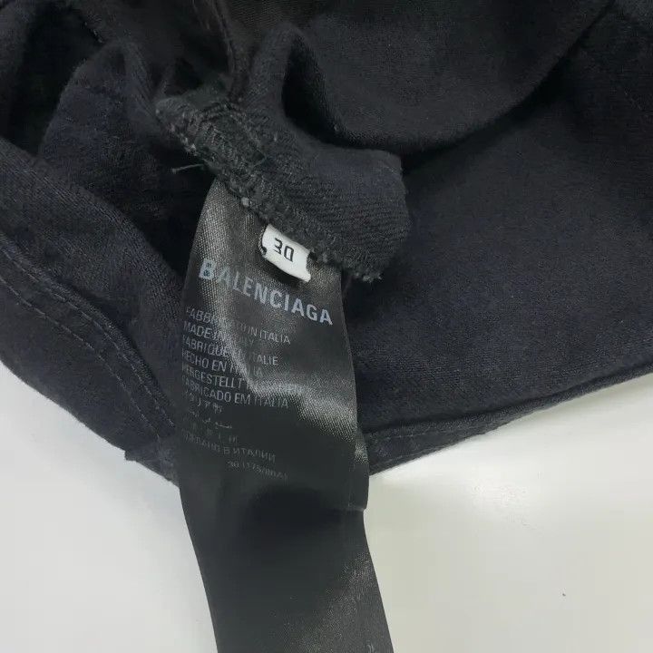 Balenciaga Balenciaga Balenciaga Black Loose Straight Leg Jeans -2507 Size US 30 / EU 46 - 3 Thumbnail