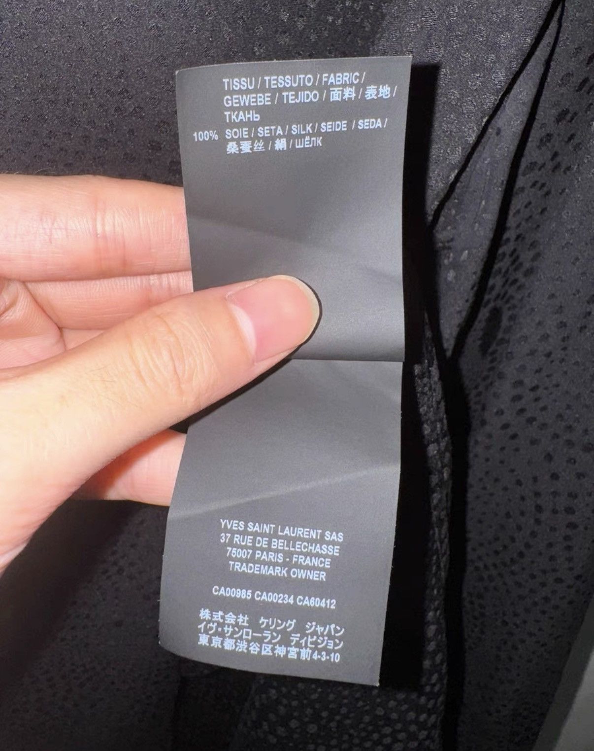 Saint Laurent Paris Saint Laurent (SLP) 20SS Starry Sky Silk Polka Dot Shirt Size US M / EU 48-50 / 2 - 8 Thumbnail