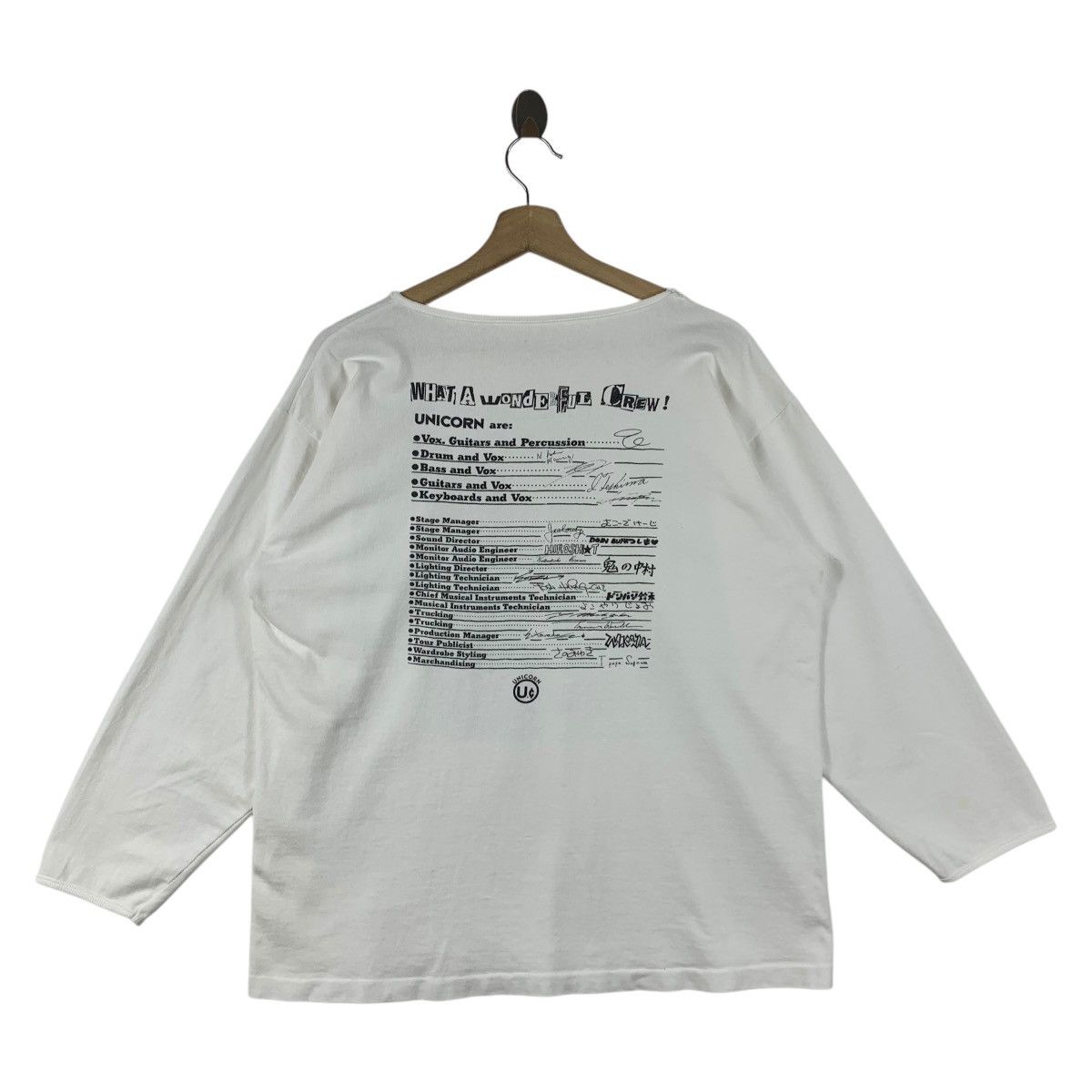 Band Tees × Japanese Brand UNICORN WINTER TOUR Japanese band long sleeve tee Size US L / EU 52-54 / 3 - 4 Thumbnail