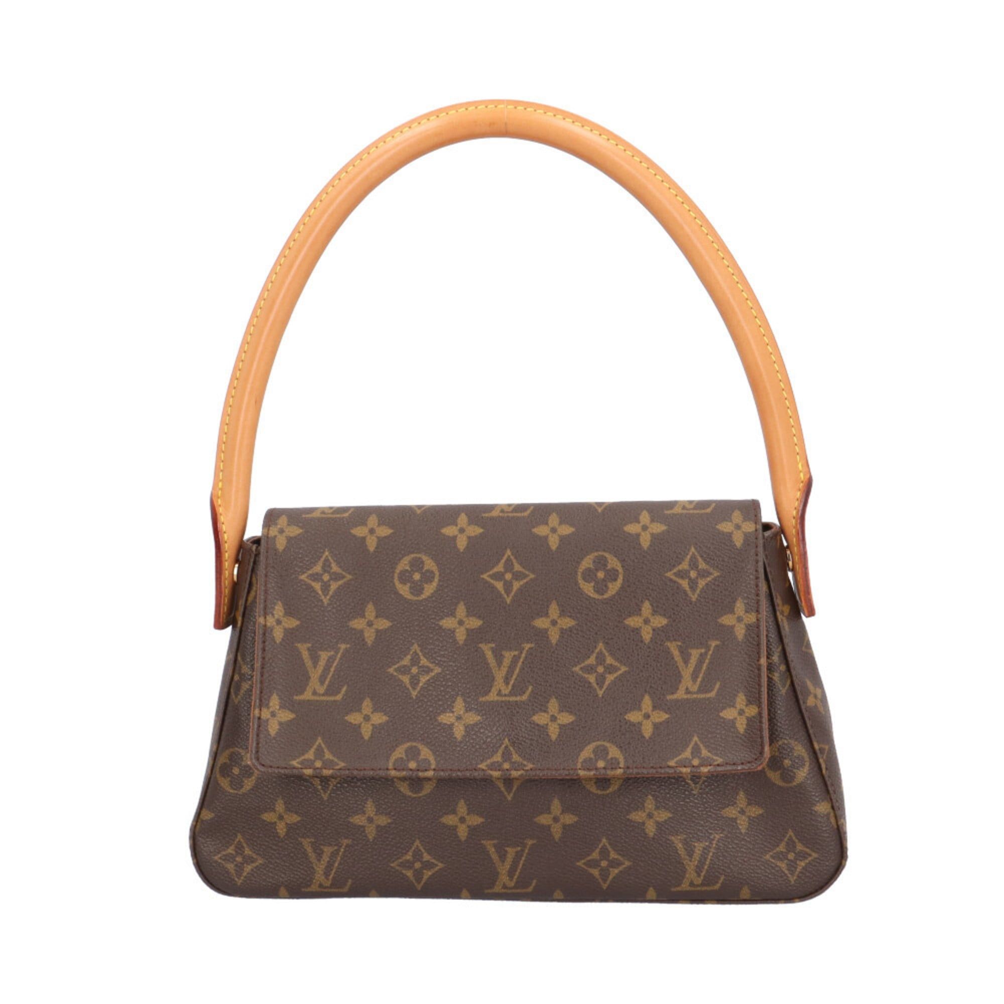 Louis Vuitton Louis Vuitton Mini Looping Monogram Handbag, Canvas M51147, Brown, Women's, LOUIS VUITTON, Used Size ONE SIZE - 1 Thumbnail