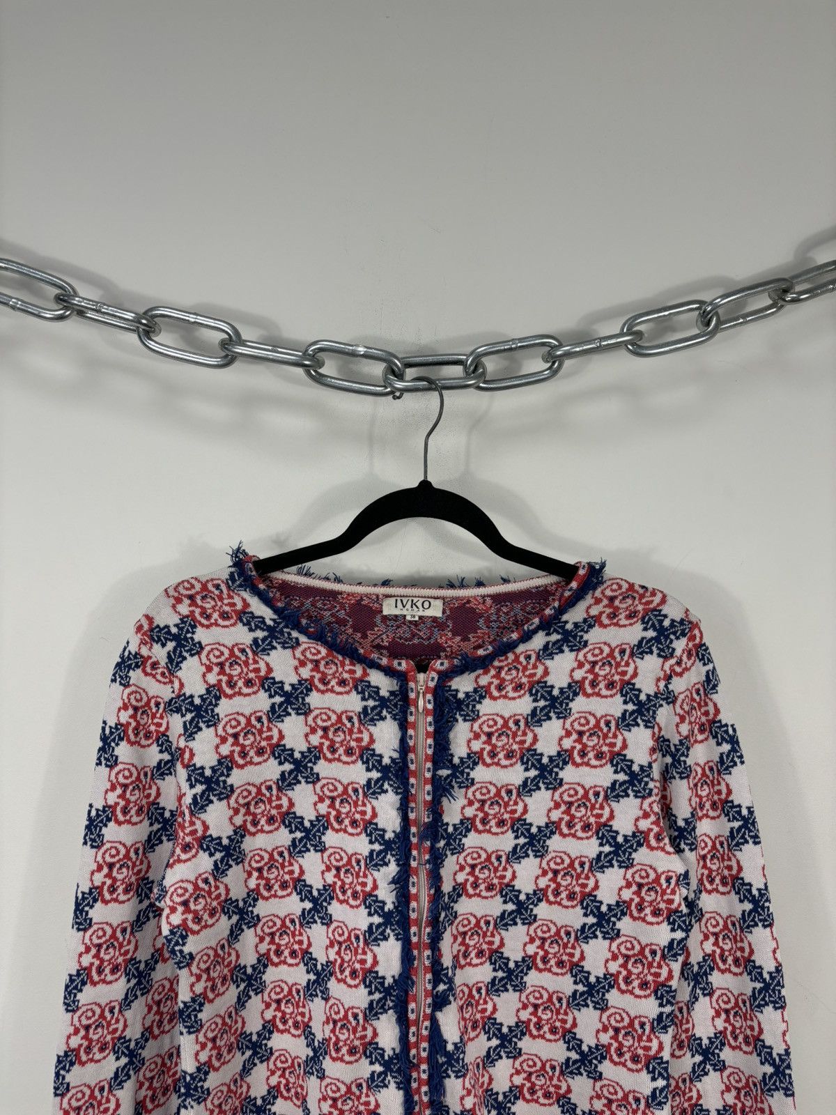 Other IVKO Women’s Multicolor Floral Jacquard Cardigan Sweater Size XS / US 0-2 / IT 36-38 - 4 Thumbnail