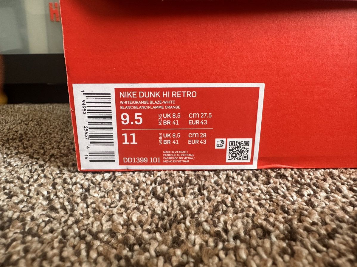 Nike Nike Retro Dunk Hi Syracuse Size US 9.5 / EU 42-43 - 9 Thumbnail