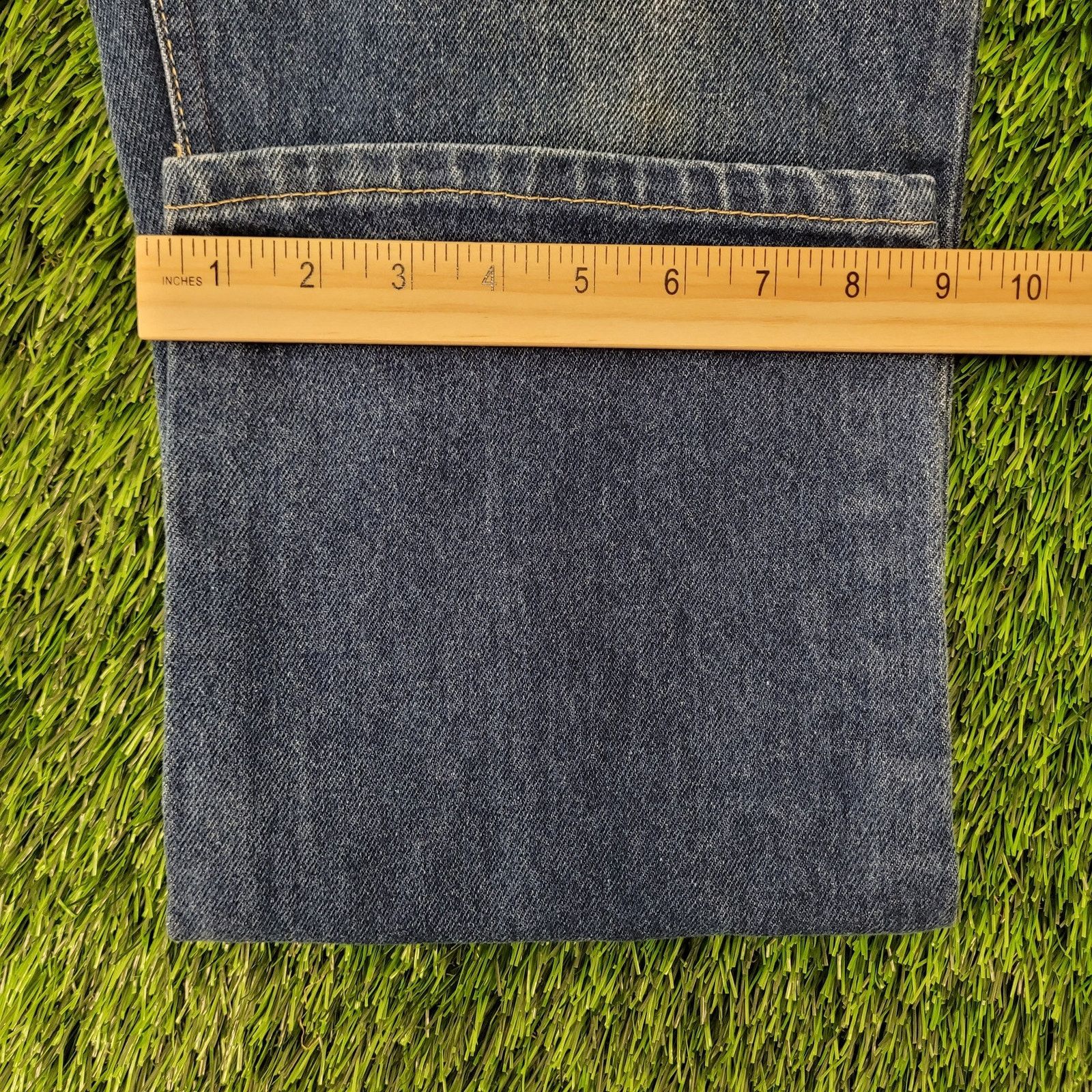 Lee Vintage 70s LEE Whiskered Jeans 35x28 Dark-Wash Talon-Zip Size US 35 - 21 Thumbnail