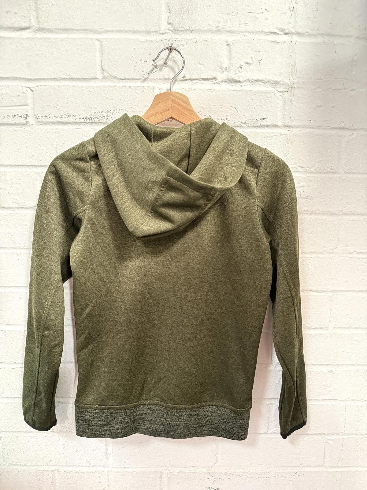 Ellesse Ellesse Men's Olive Green Hooded Zip-Up Sweatshirt Size US M / EU 48-50 / 2 - 4 Thumbnail