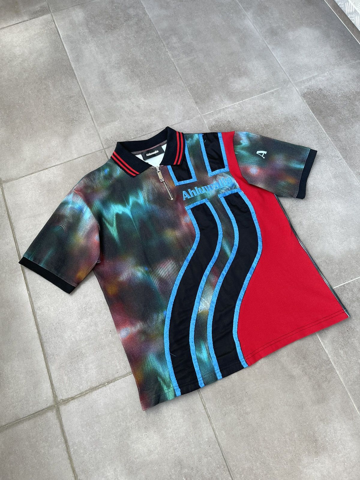 Ahluwalia !DS! AW23 Ahluwalia Sahara Short Sleeve Polo Size US M / EU 48-50 / 2 - 10 Thumbnail
