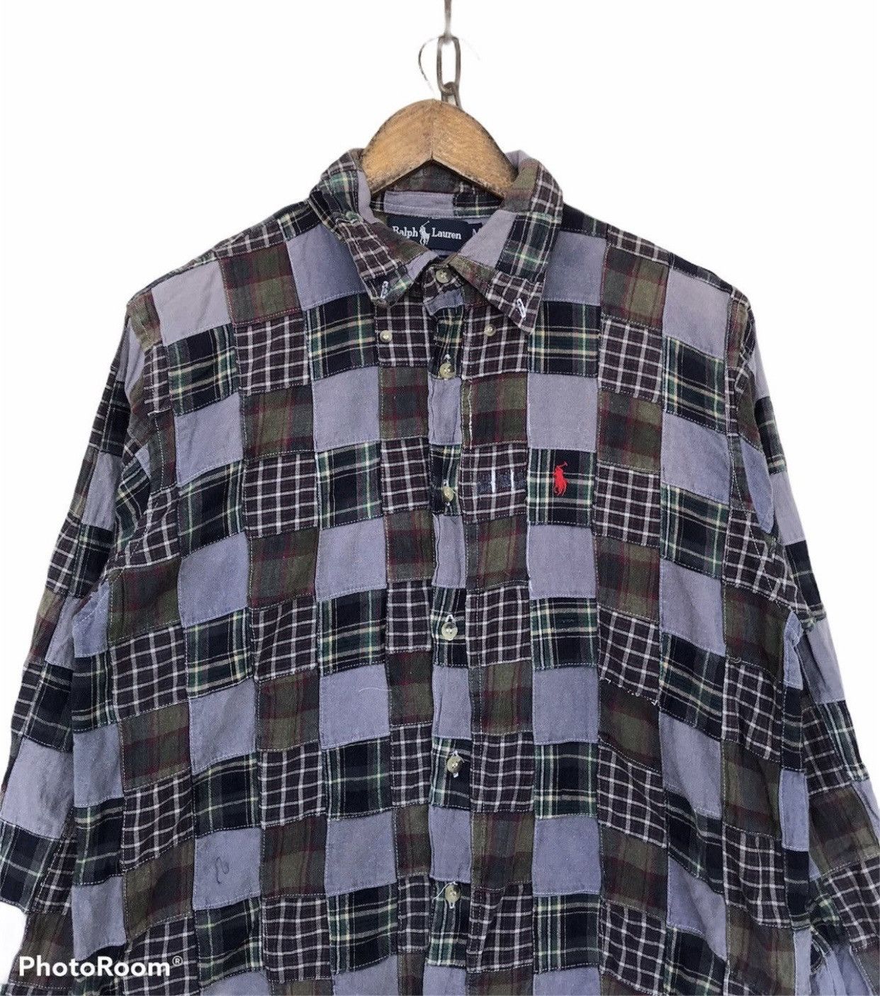 RRL Ralph Lauren × Ralph Lauren × Vintage Vintage Polo Ralph Lauren Patchwork Size US L / EU 52-54 / 3 - 2 Thumbnail