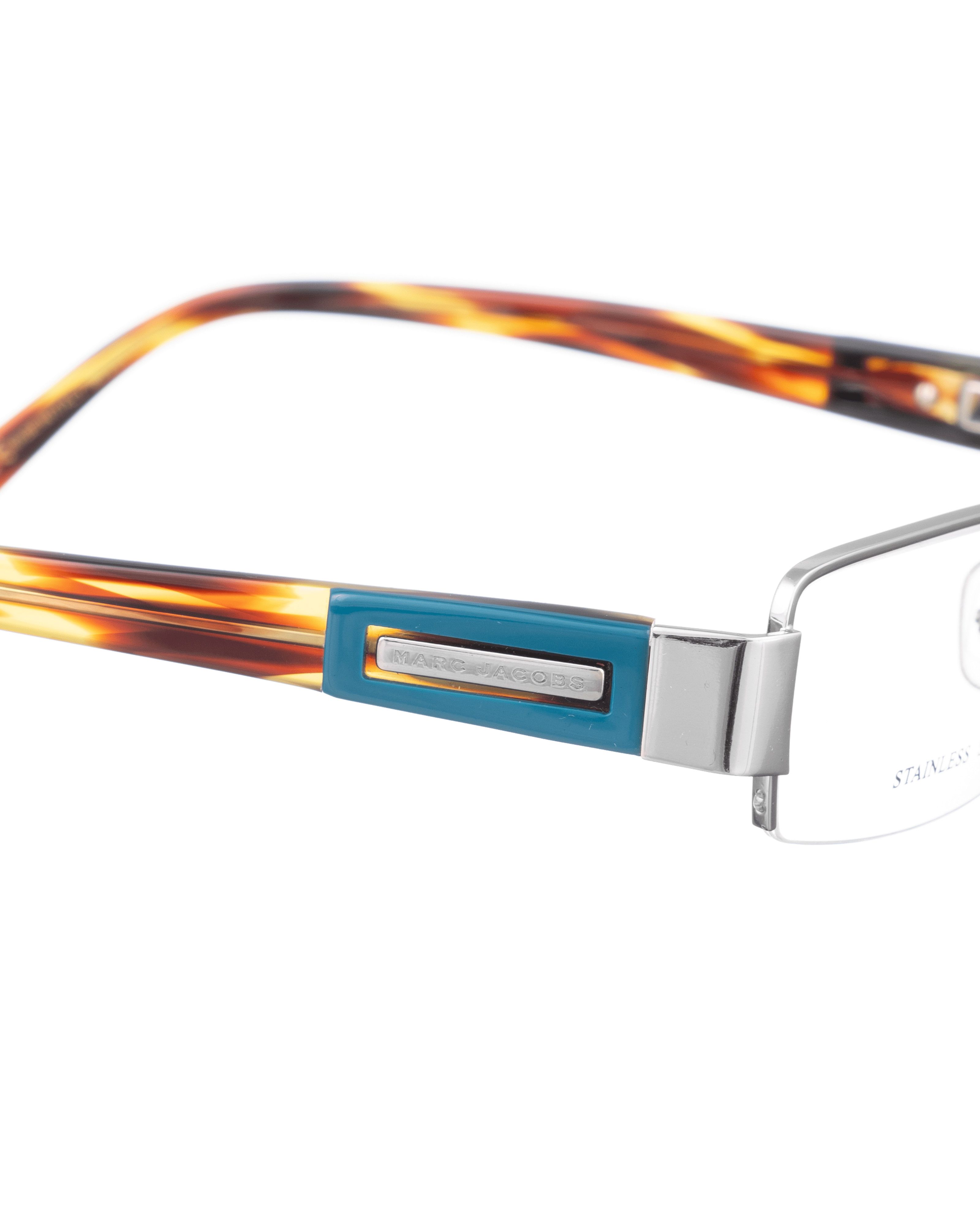 Marc Jacobs Marc Jacobs 00s Glasses with Abstract and Turquoise Details Size ONE SIZE - 2 Thumbnail