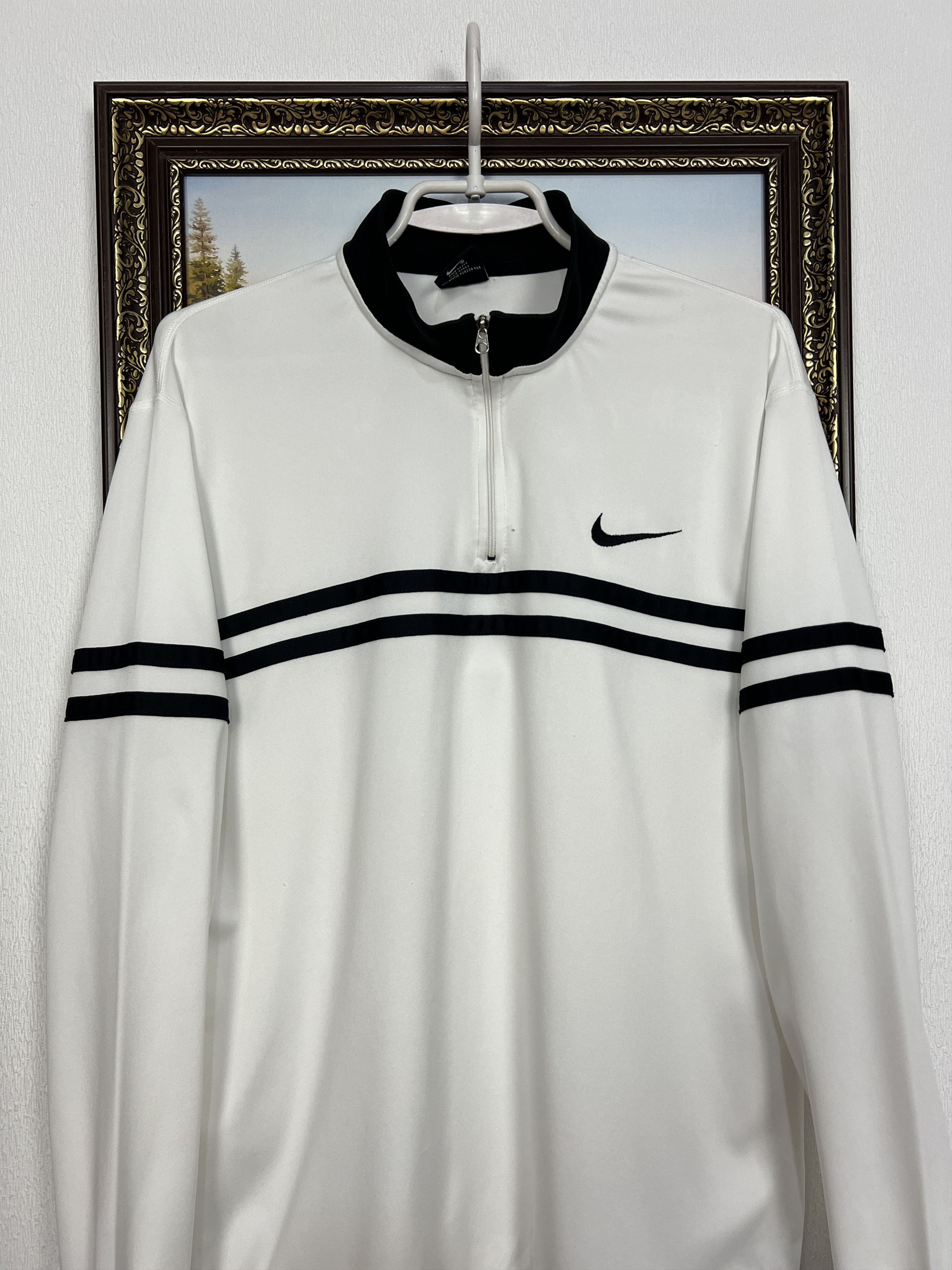 Nike Shirt Agassi Zip Challenge Court Tennis Long Sleeve Jersey Size US S / EU 44-46 / 1 - 2 Thumbnail