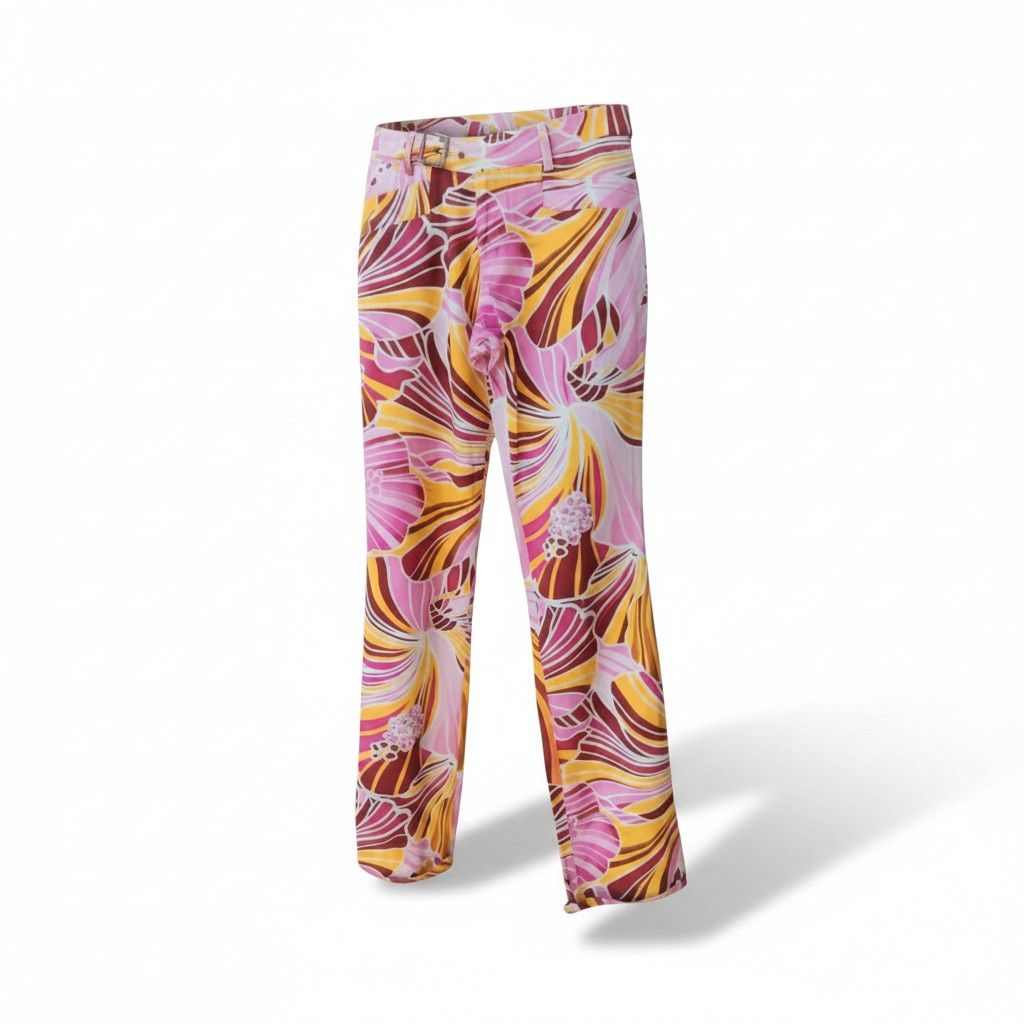 Vintage D&G SS04 Psychedelic Floral Pants Archivie Ittierre