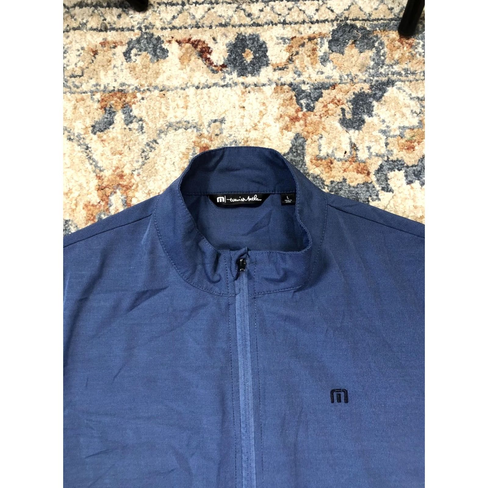 TravisMathew TravisMathew Jacket Mens L Blue Full Zip Lightweight Golf Windbreaker Top Size US L / EU 52-54 / 3 - 2 Thumbnail