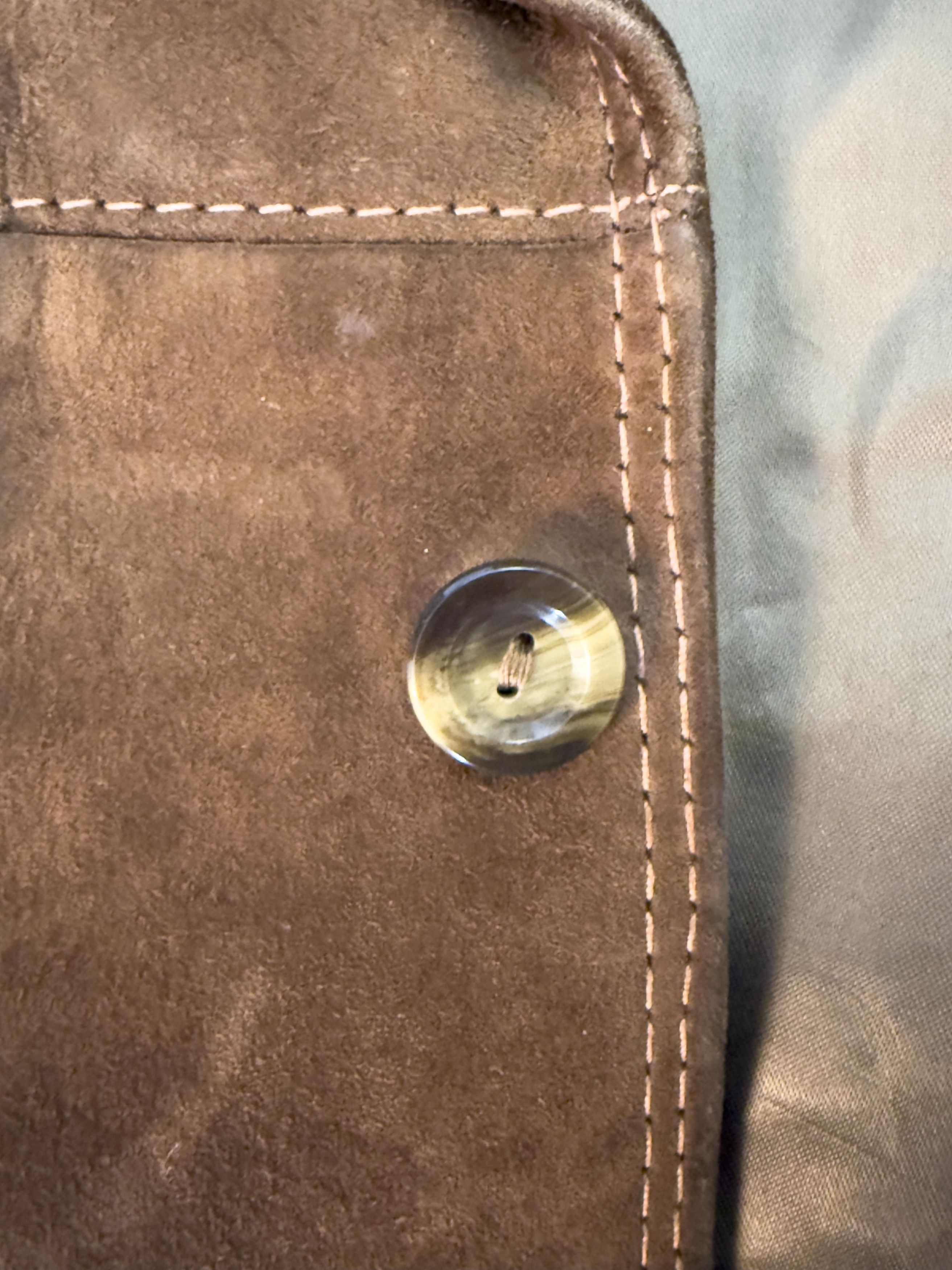 Other Vintage Brown Suede Leather Field Jacket Italy Sourced Size US M / EU 48-50 / 2 - 5 Thumbnail