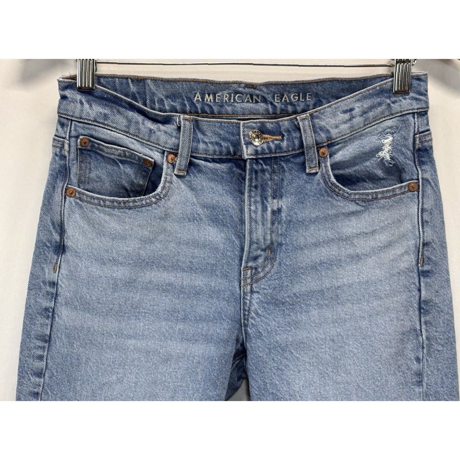 American Eagle Outfitters American Eagle 90s Bootcut Jeans Sz 2 Short Women’s Y2K Front Slit Stretch Size 26" / US 2 / IT 38 - 2 Thumbnail