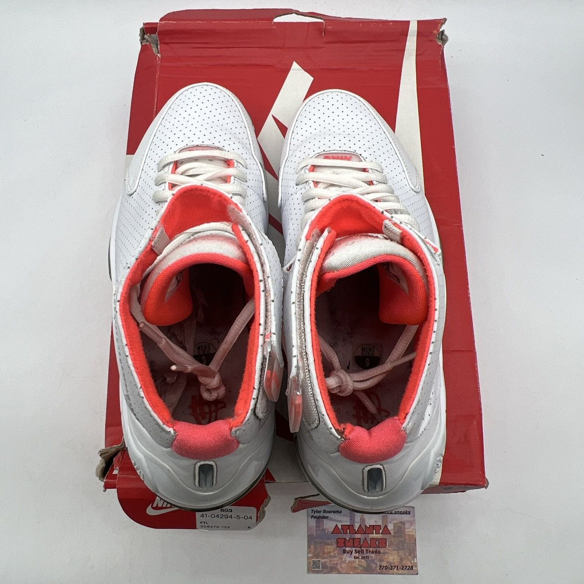 Nike Zoom huarache 2k4 white hot lava Size US 9 / EU 42 - 7 Thumbnail