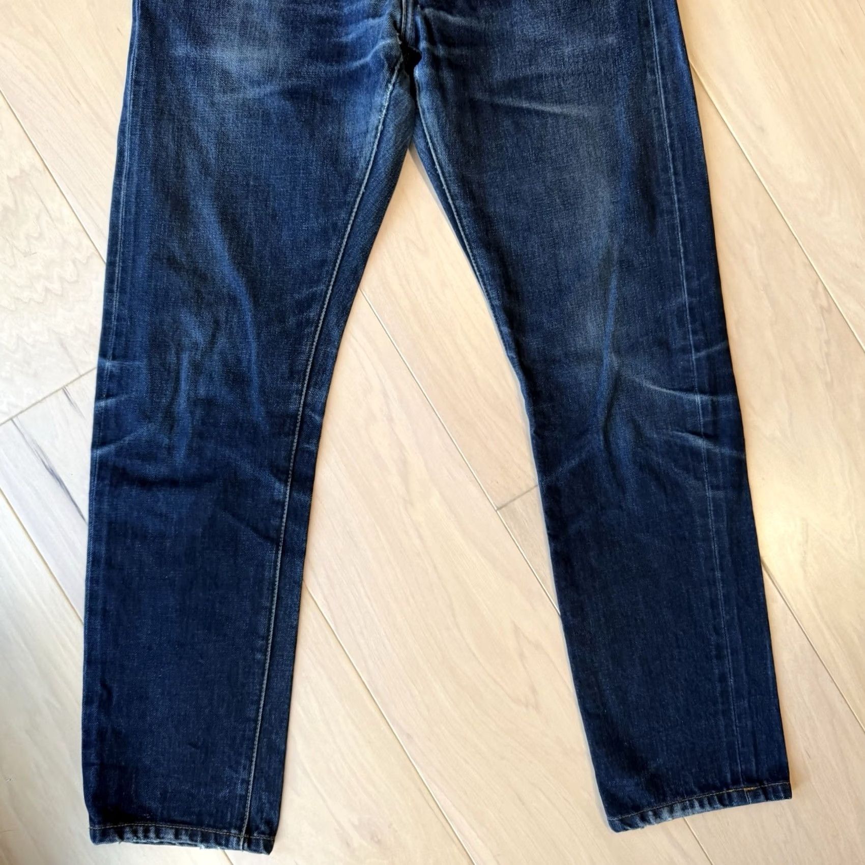 Vintage COF Studio Jeans 32 Blue Dark Wash Minimalist Workwear Slim Denim Cotton 5-Pocket USA Western Mens Jeans Size US 32 / EU 48 - 4 Thumbnail