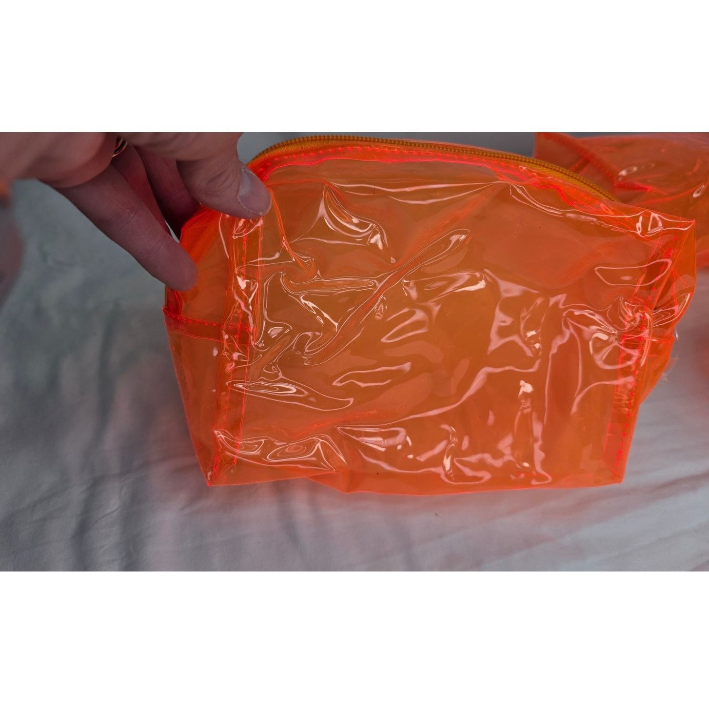Other Holler and Glow Neon Orange Clear Makeup Bag Cosmetic Size ONE SIZE - 5 Thumbnail