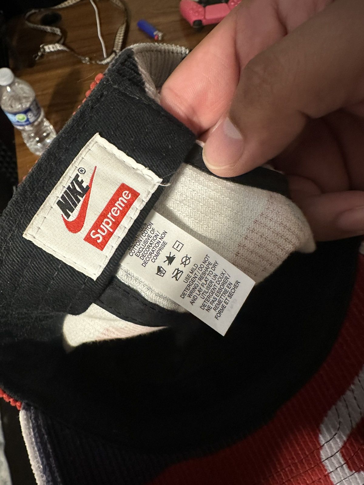 Nike × Supreme Supreme Nike Swoosh Arc Corduroy Hat Red Camo Size ONE SIZE - 5 Thumbnail