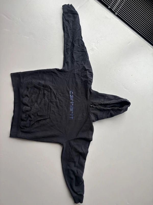 Carhartt Vintage Carhartt Black Hoodie Pullover Streetwear Size US XL / EU 56 / 4 - 1 Thumbnail