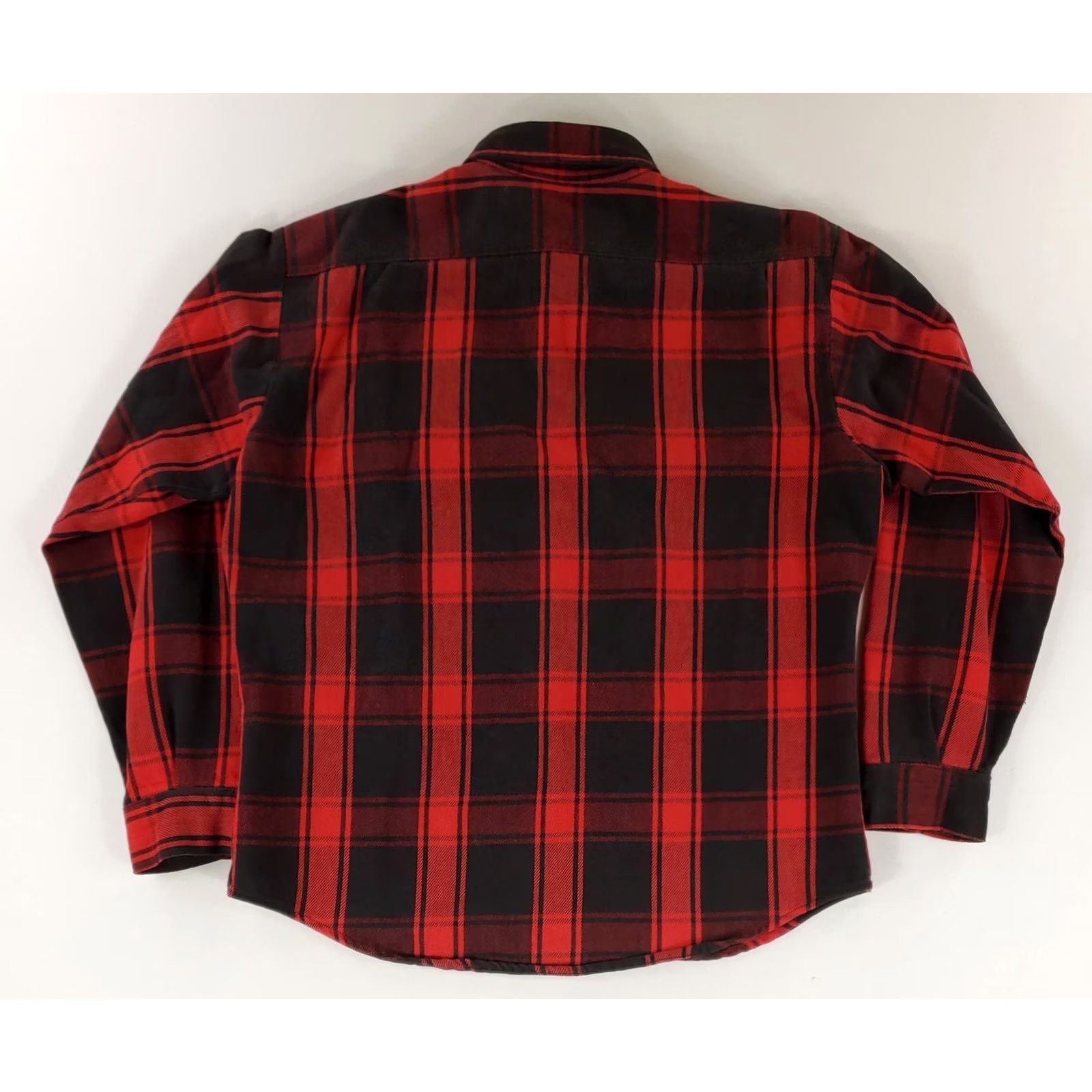 Vintage VINTAGE Five Brothers Shirt Plaid Flannel Red Black Made USA Mens L 16-16.5 Long Sleeve Mens Size US L / EU 52-54 / 3 - 3 Thumbnail