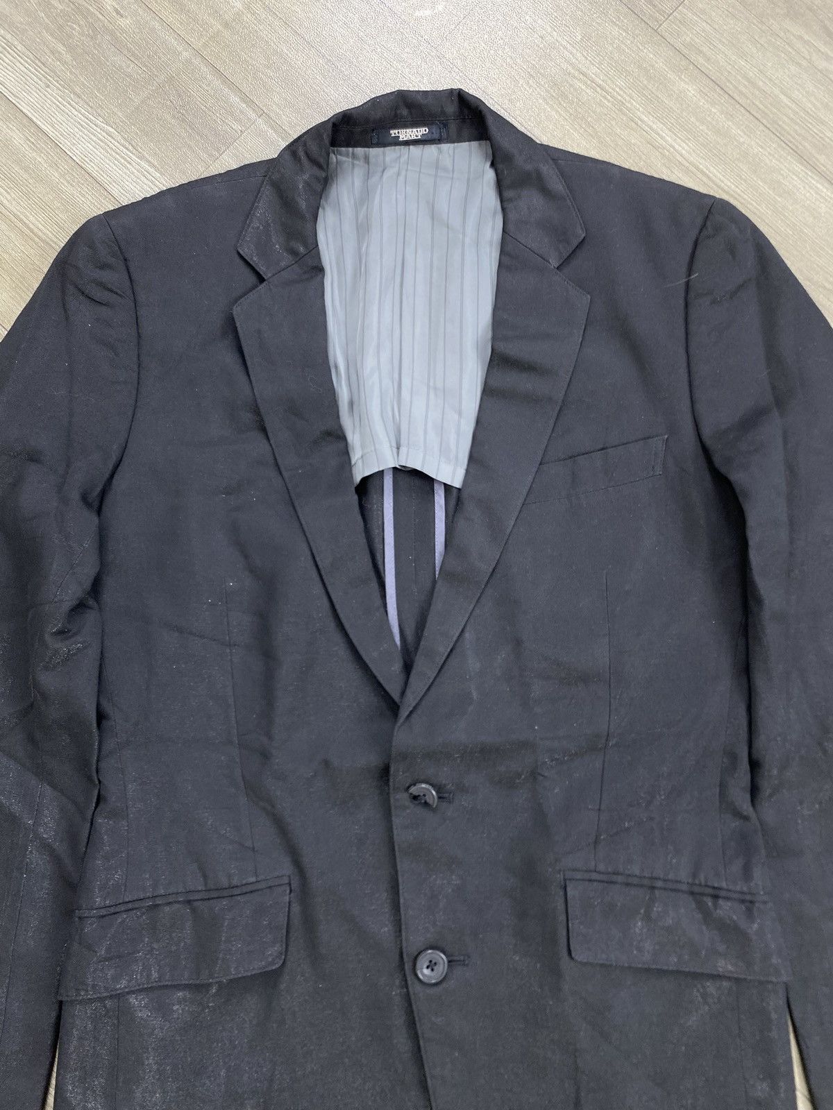 Tornado Mart Vintage Tornado Mart Japan Black Blazers Jacket Size 40R - 2 Thumbnail