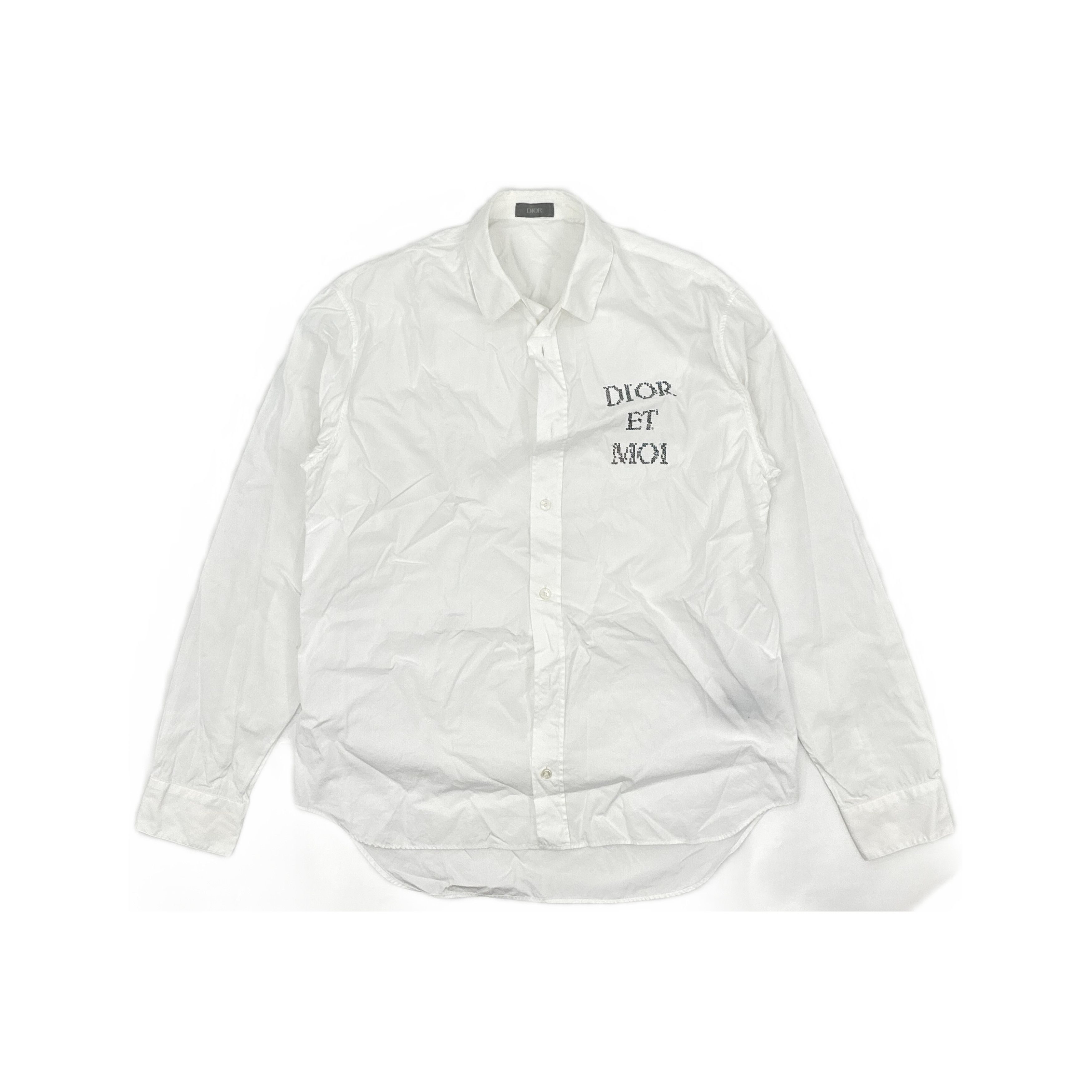 Dior Dior Sequin Logo Button Up Shirt Size S Size US S / EU 44-46 / 1 - 1 Thumbnail
