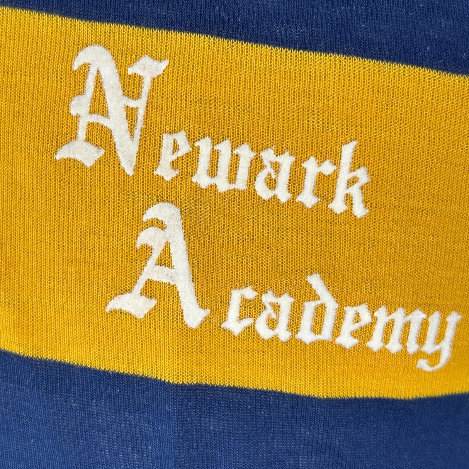 Velva Sheen Vintage Velva Sheen Newark Academy Polo Shirt Mens XL Yellow Size US XL / EU 56 / 4 - 3 Thumbnail