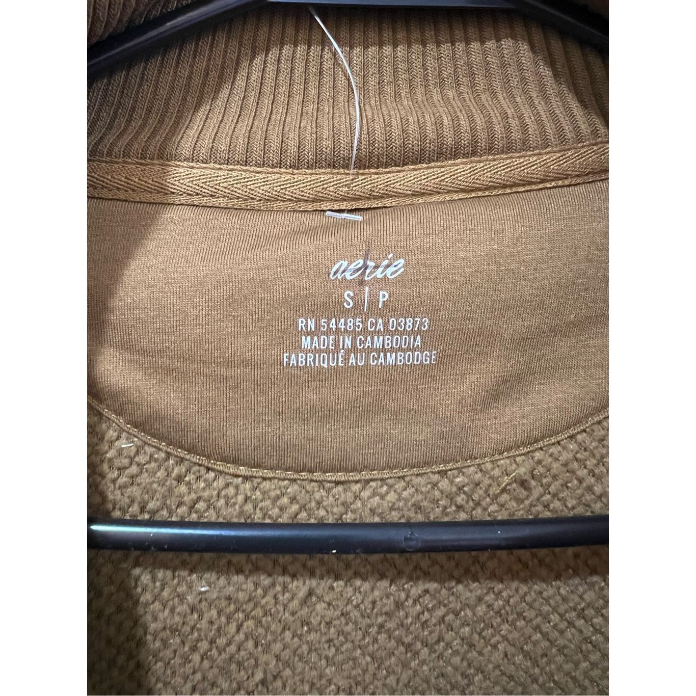 Other Aerie NWOT half zip mustard yellow long sleeve Sherpa sweatshirt Sz Small Size S / US 4 / IT 40 - 4 Thumbnail