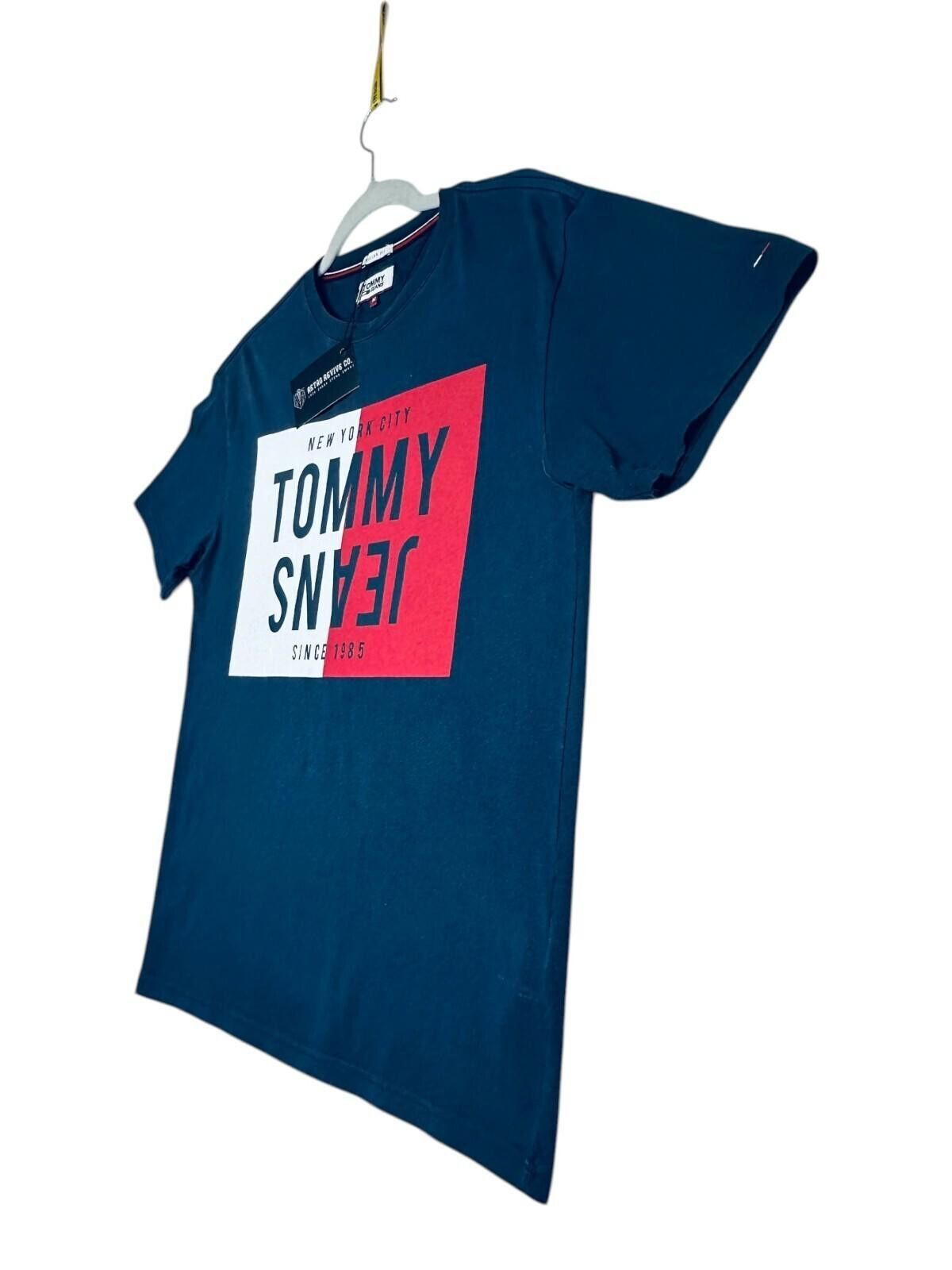 Tommy Hilfiger Tommy Jeans T-Shirt Men's UK Size M Blue Graphic Print Size US M / EU 48-50 / 2 - 5 Thumbnail