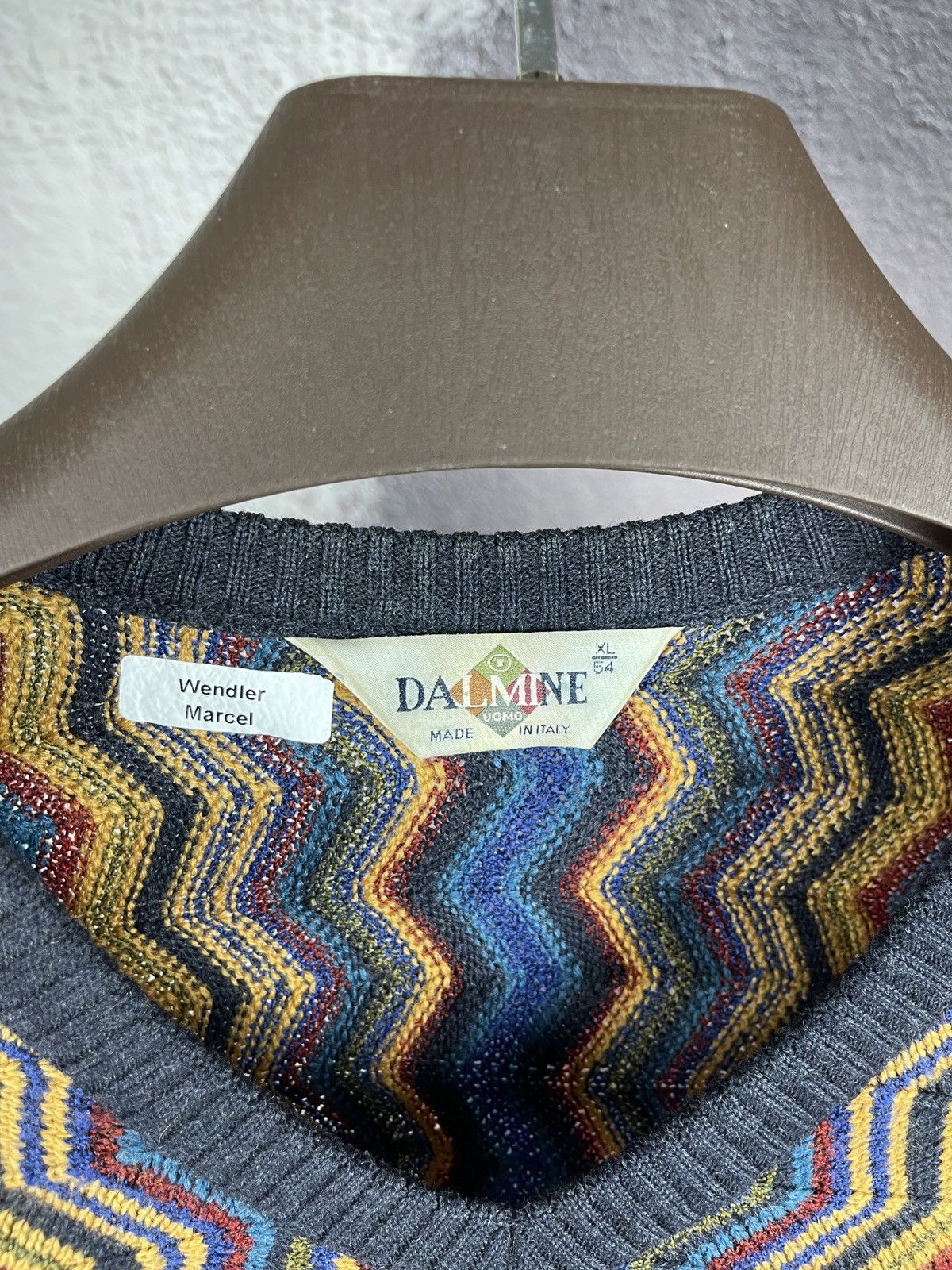 Dalmine Dalmine vintage cable knit coloured sweater coogi style wool Size US XL / EU 56 / 4 - 10 Thumbnail