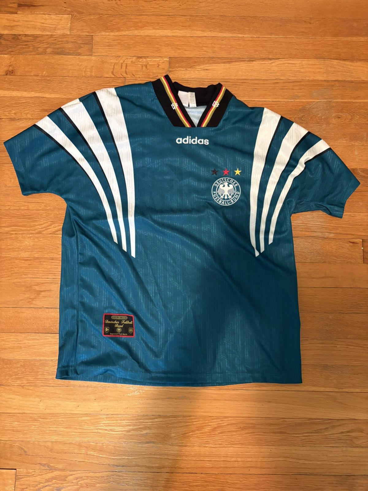 Adidas Vintage Germany Adidas Jersey Size US L / EU 52-54 / 3 - 1 Thumbnail