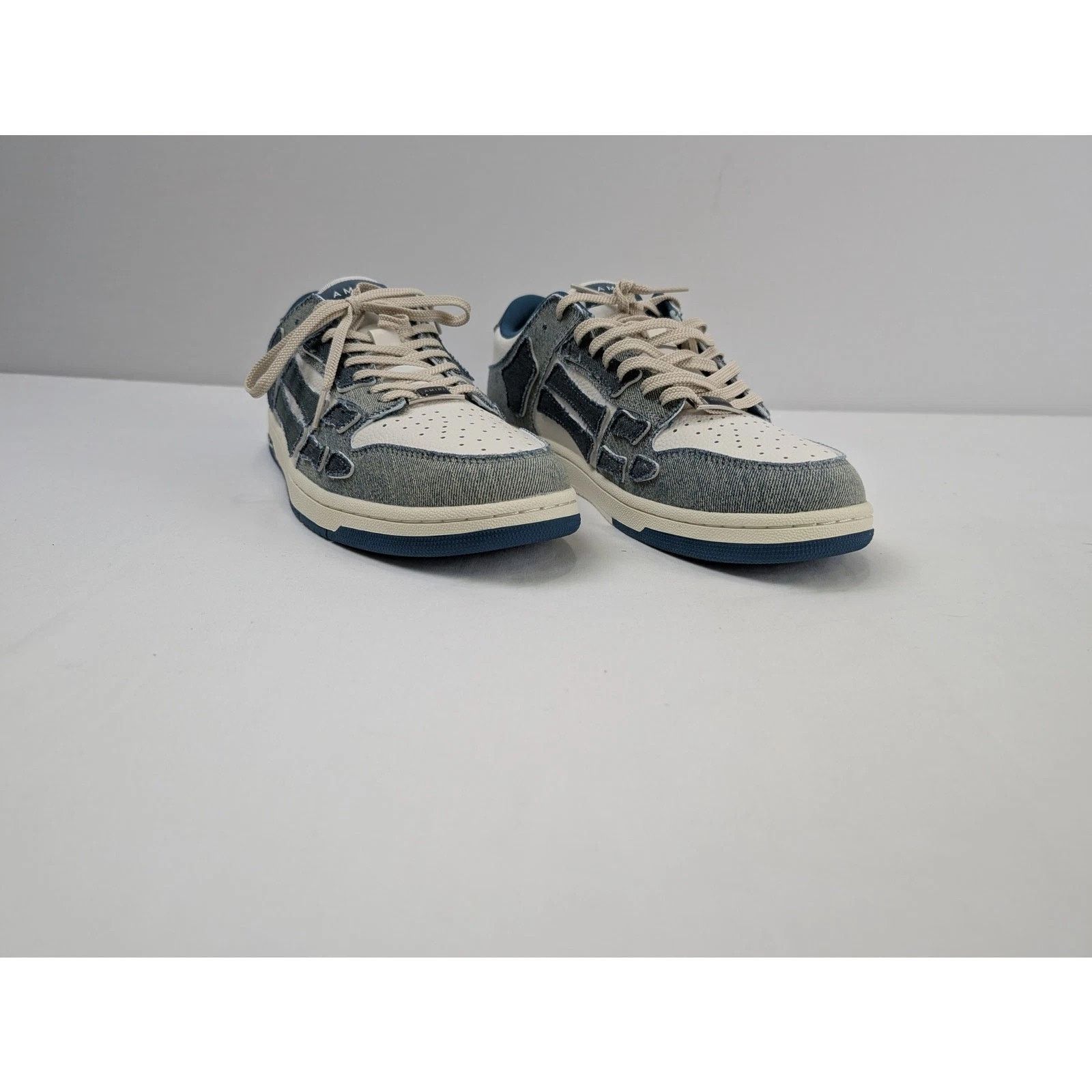 Amiri o1rshd1 Vintage Denim Skel Top Low in Slate Blue Size US 11 / EU 44 - 5 Thumbnail