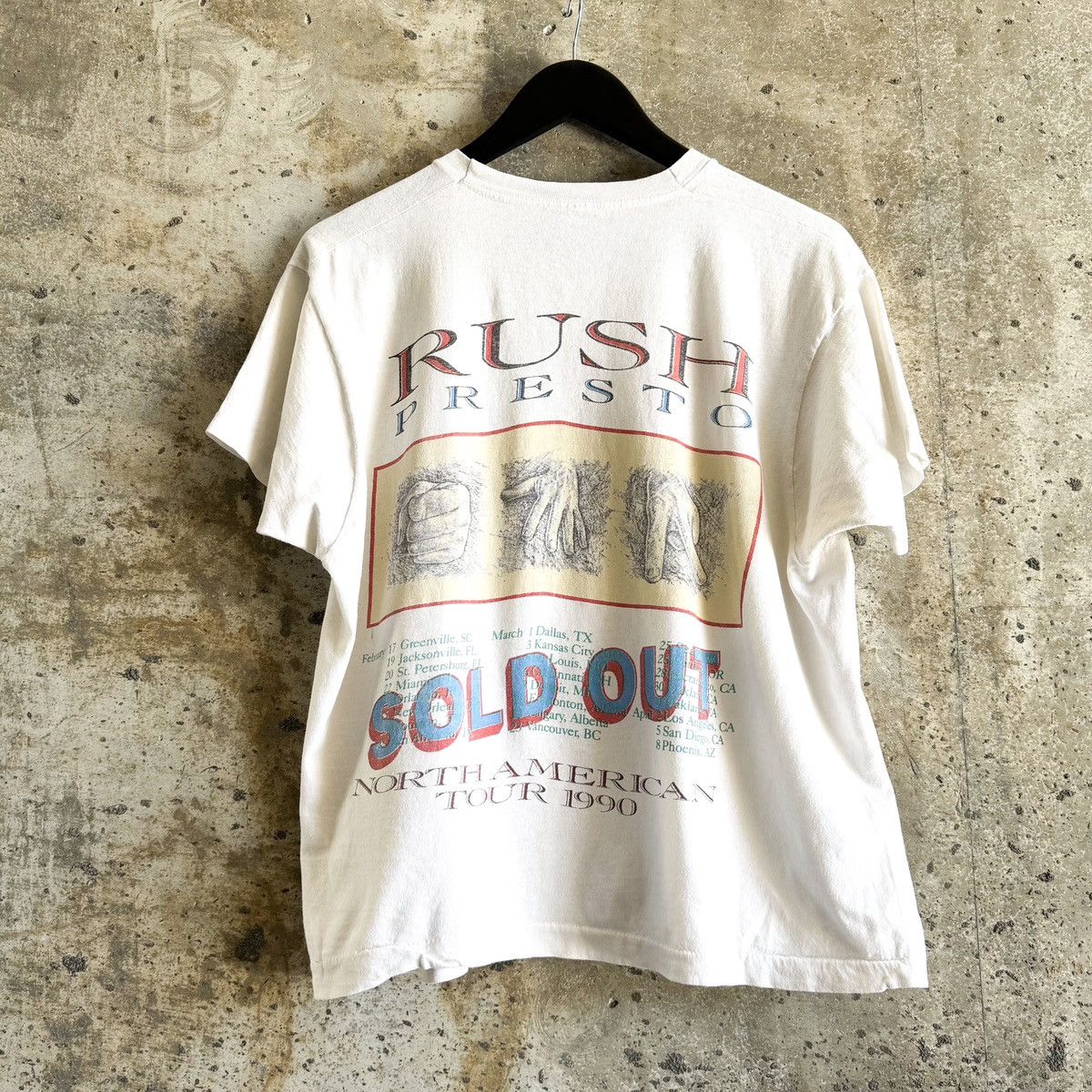 Vintage Vintage 90s Rush Presto North American Tour T Shirt Size US M / EU 48-50 / 2 - 5 Thumbnail