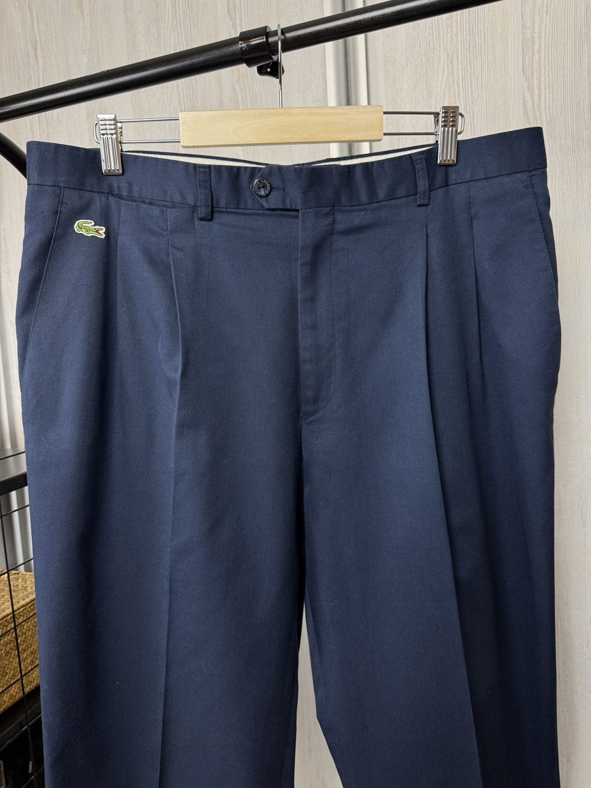 Lacoste Chemise Lacoste vintage 90s wide chino pants Size US 36 / EU 52 - 6 Thumbnail
