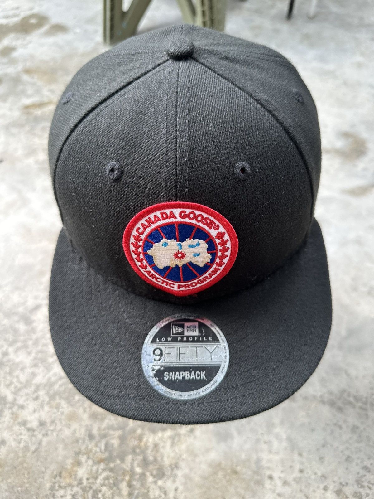 Canada Goose × New Era Canada Goose New Era Arctic Logo Classic Black Snapback Cap Size ONE SIZE - 2 Thumbnail