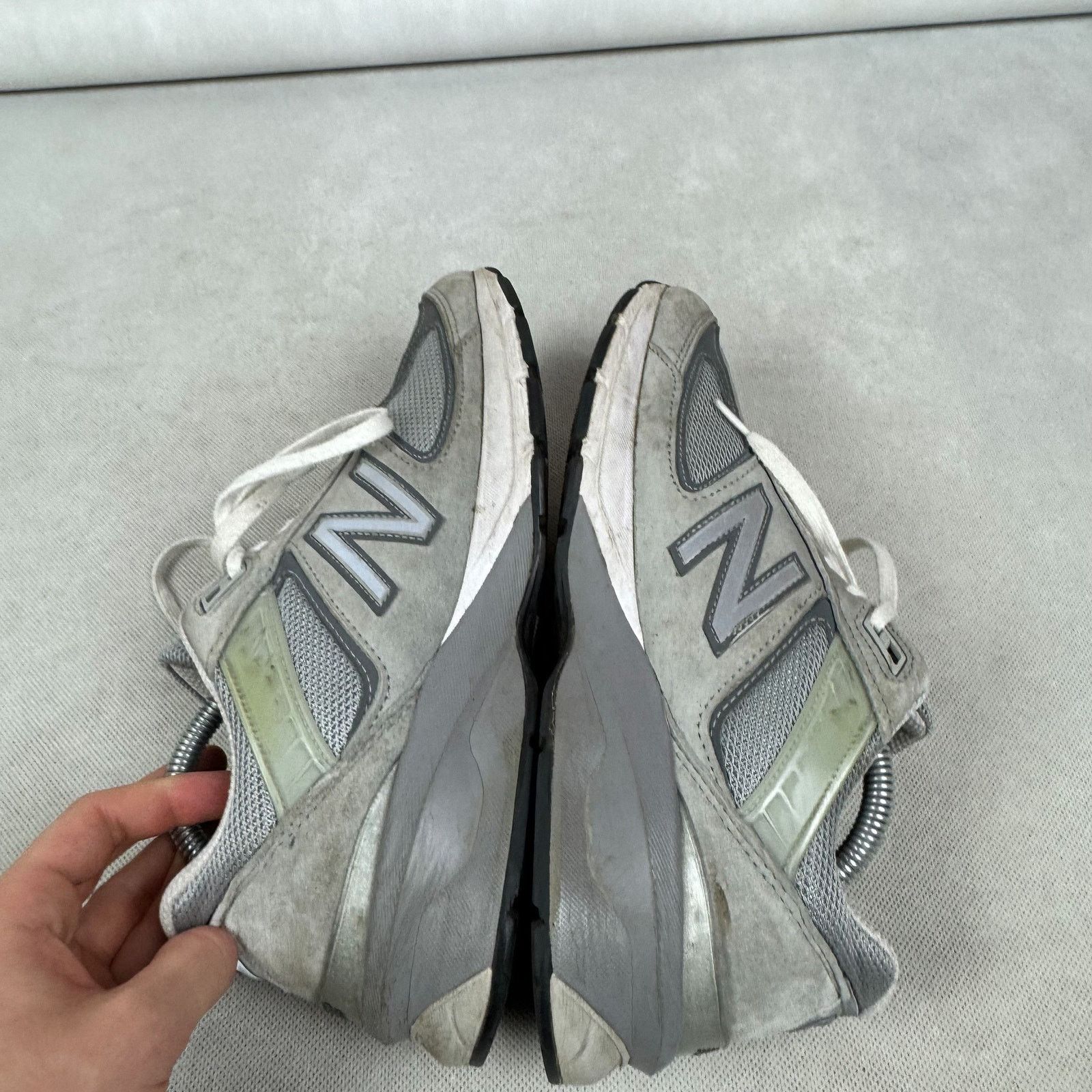 New Balance New Balance 990v5 Mens Gray Mesh Running Sneakers Shoes 9 Size US 9 / EU 42 - 3 Thumbnail