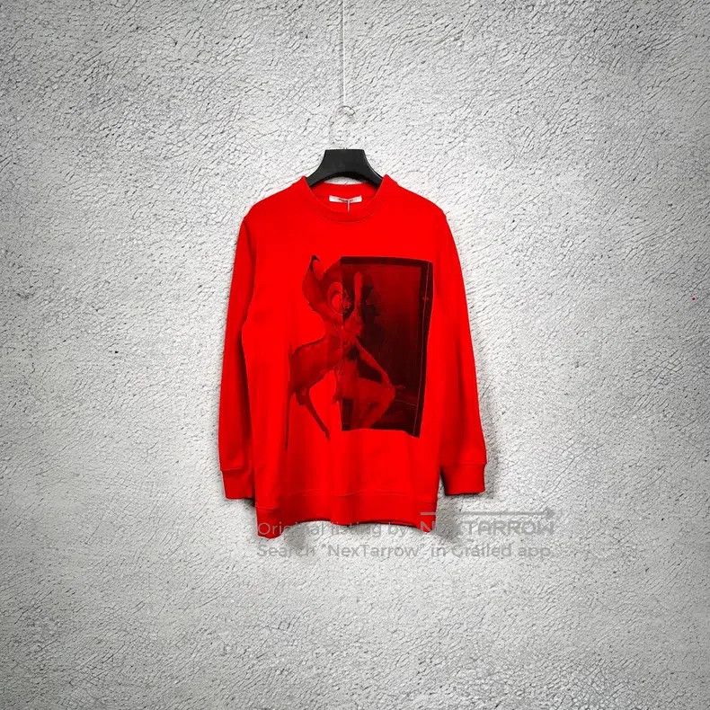 Givenchy Givenchy Red classic deer logo crewneck sweatshirt Size US S / EU 44-46 / 1 - 1 Thumbnail