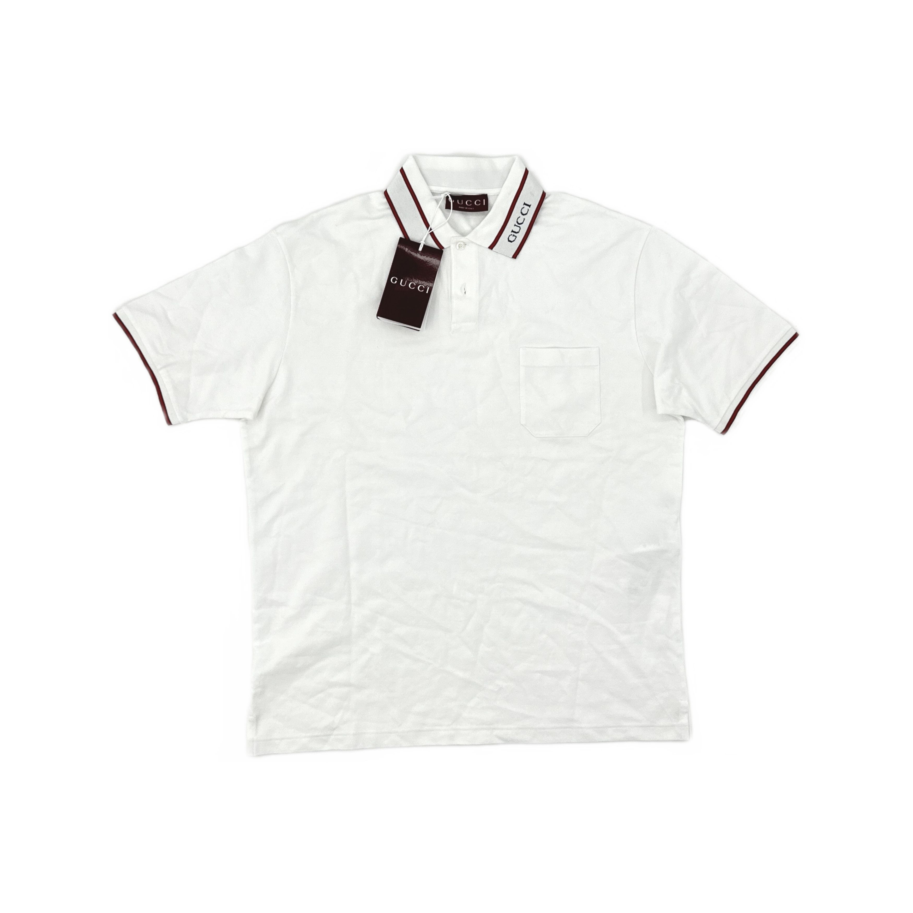 Gucci Gucci Logo Stripe Polo Shirt Size XL Size US XL / EU 56 / 4 - 1 Thumbnail