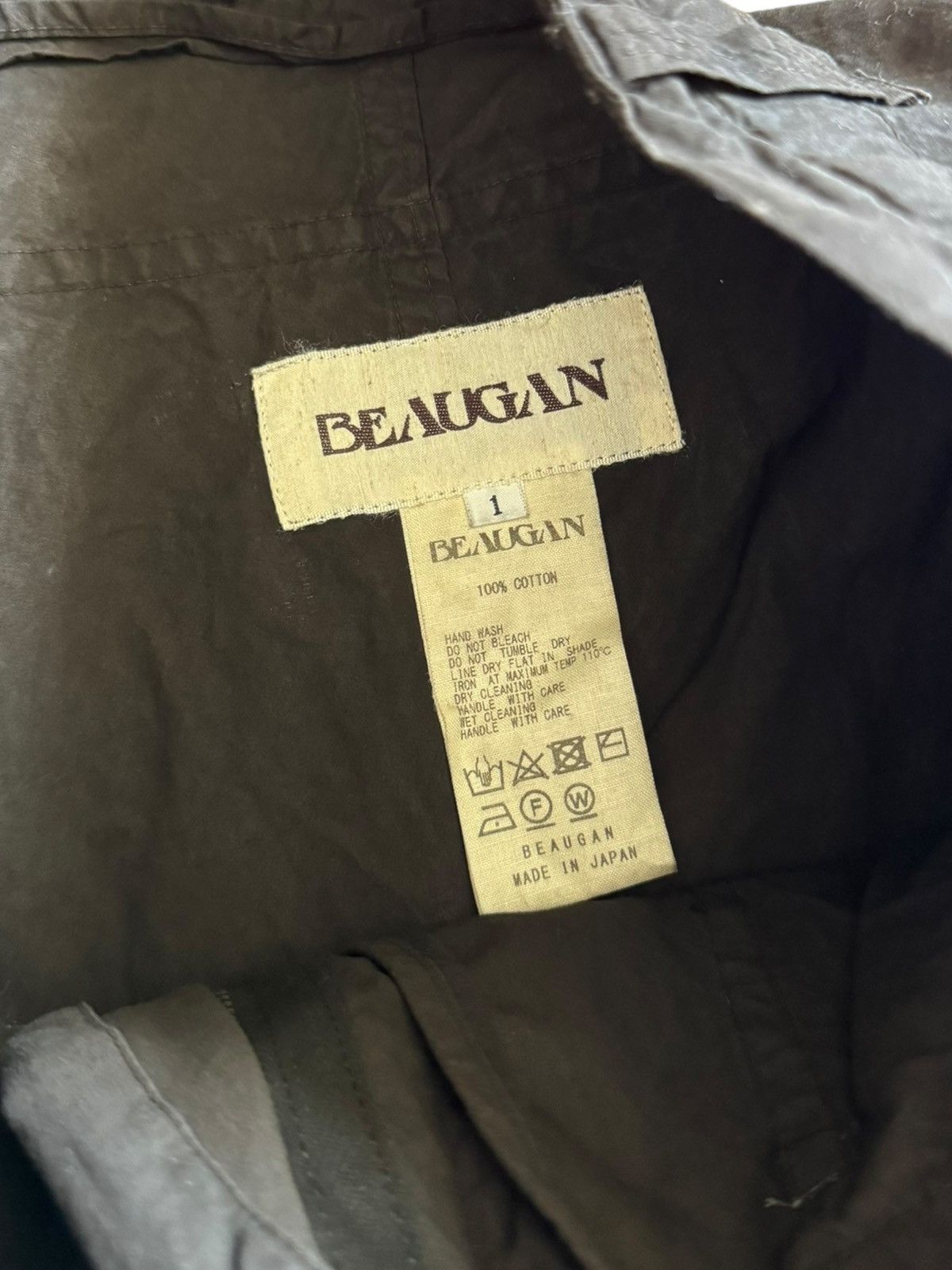 Beaugan Sz1 Monkey Cargo Mud Dye Pants (Brown) Size US 32 / EU 48 - 7 Thumbnail