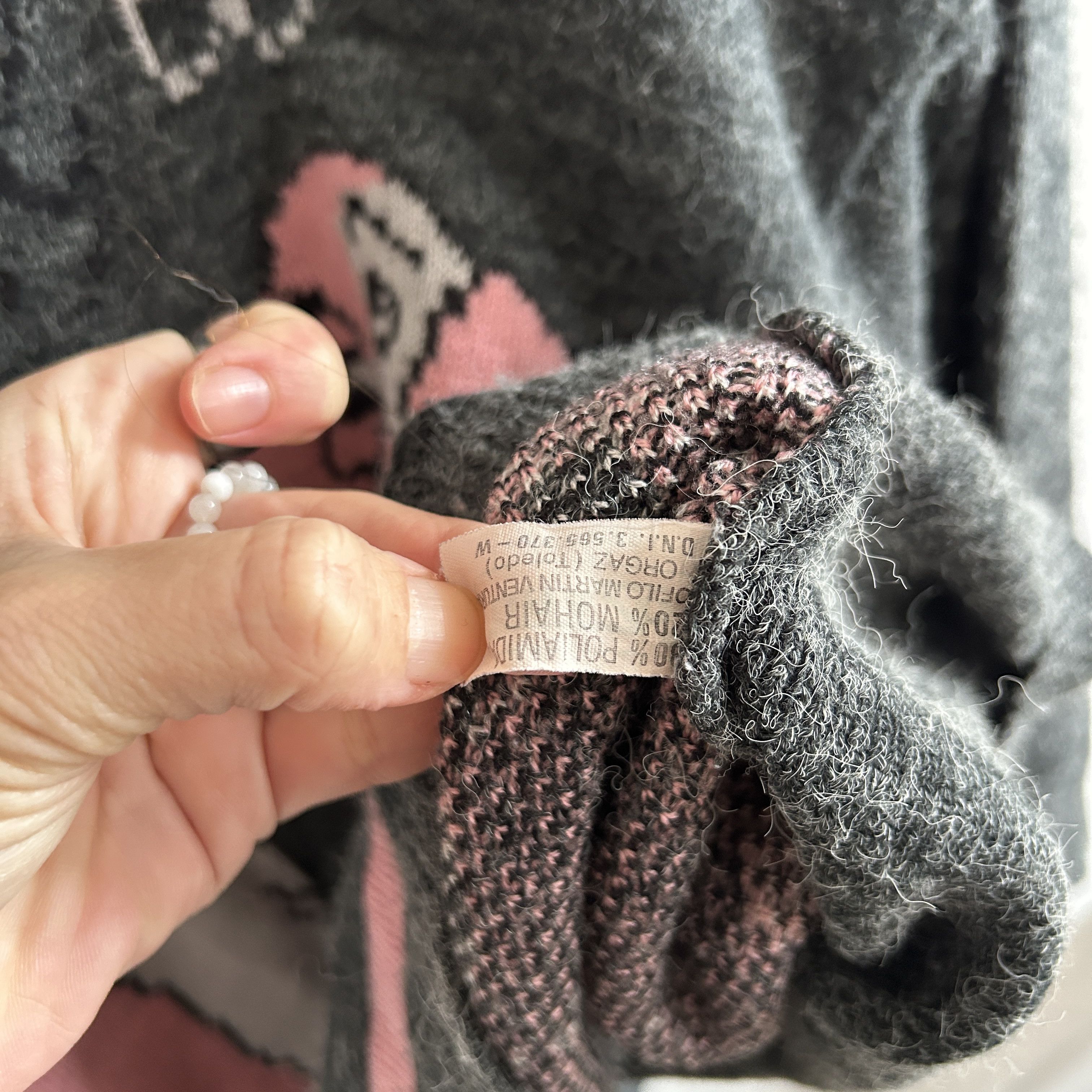 Vintage Vintage 90s Disney Lady & the Tramp Mohair Sweater Size L / US 10 / IT 46 - 10 Thumbnail