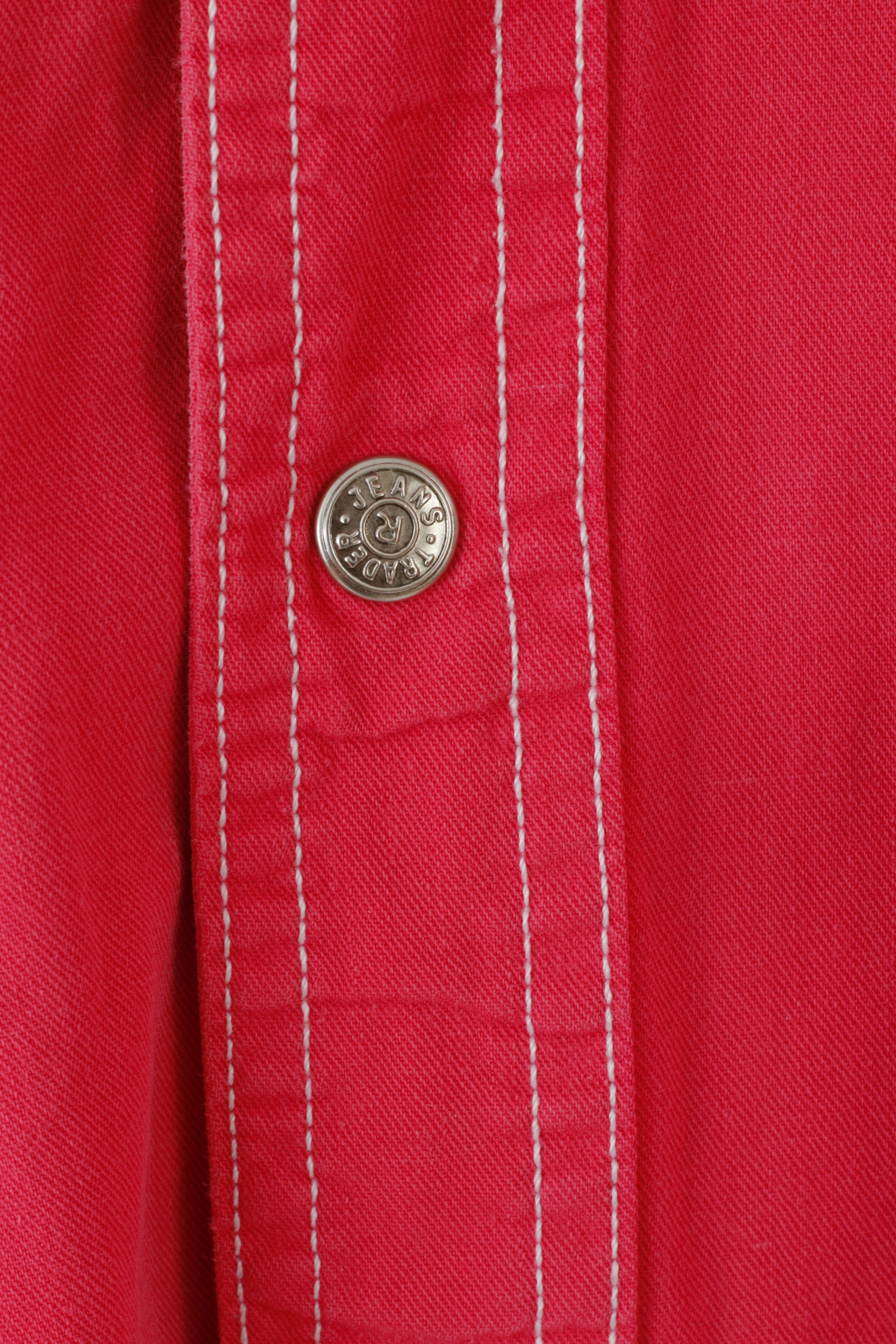 Vintage Trader Mens XL Casual Shirt Pink Long Sleeve Cotton 0689 Size US XL / EU 56 / 4 - 5 Thumbnail