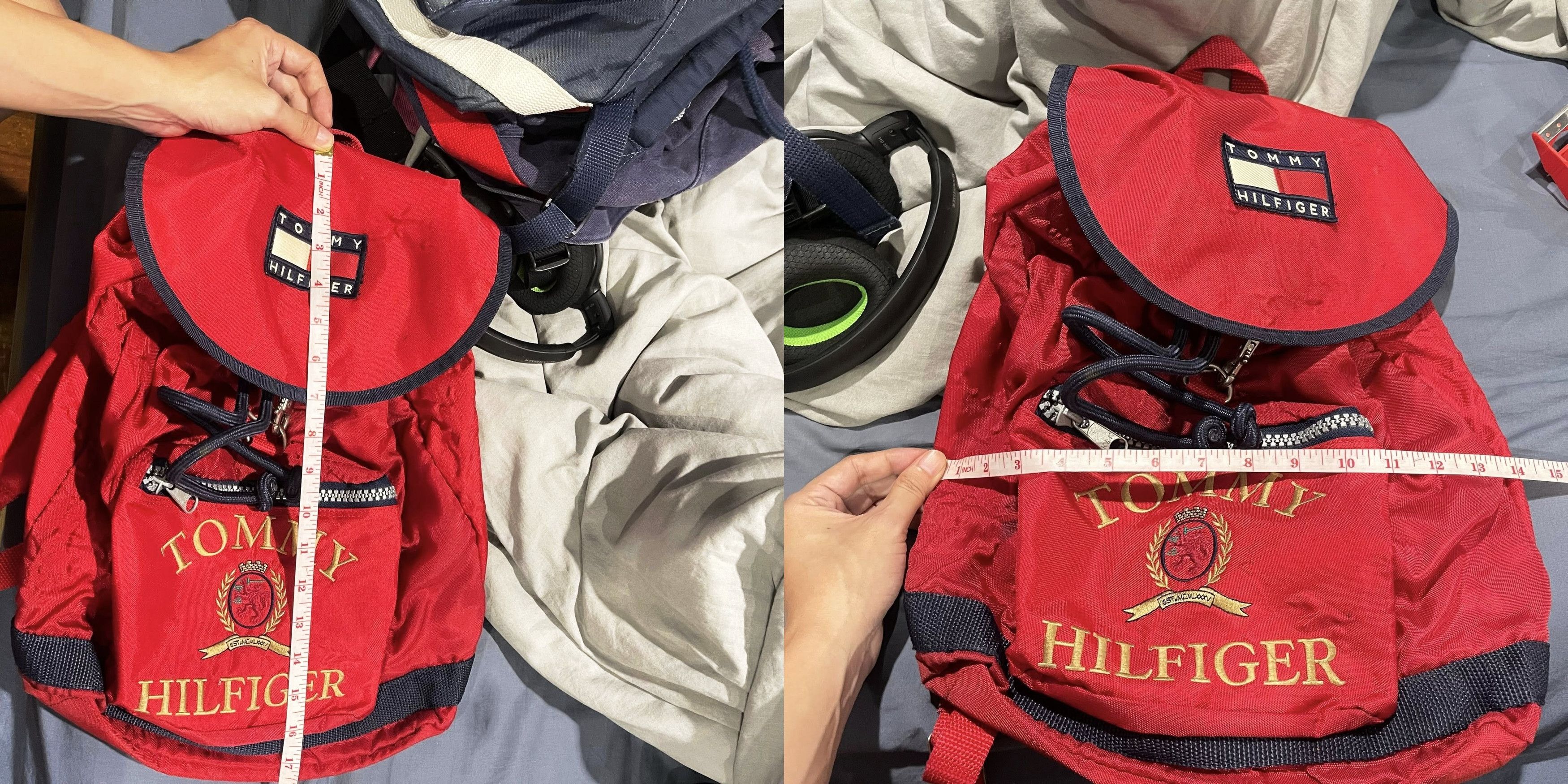 Tommy Hilfiger Vintage 90s Tommy Hilfiger Backpack Size ONE SIZE - 10 Thumbnail